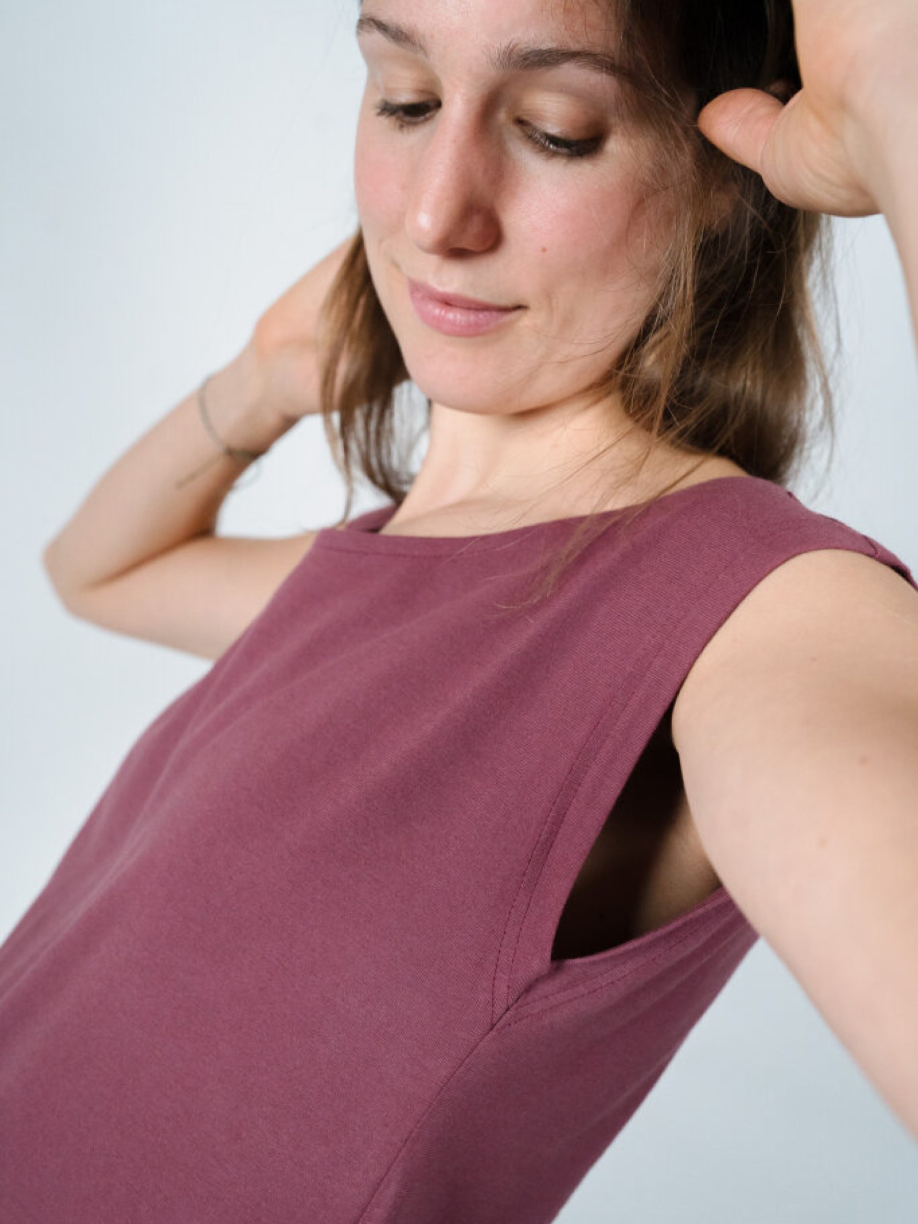 T-Shirt Basic Mila Two-Shirt berry ZRCL