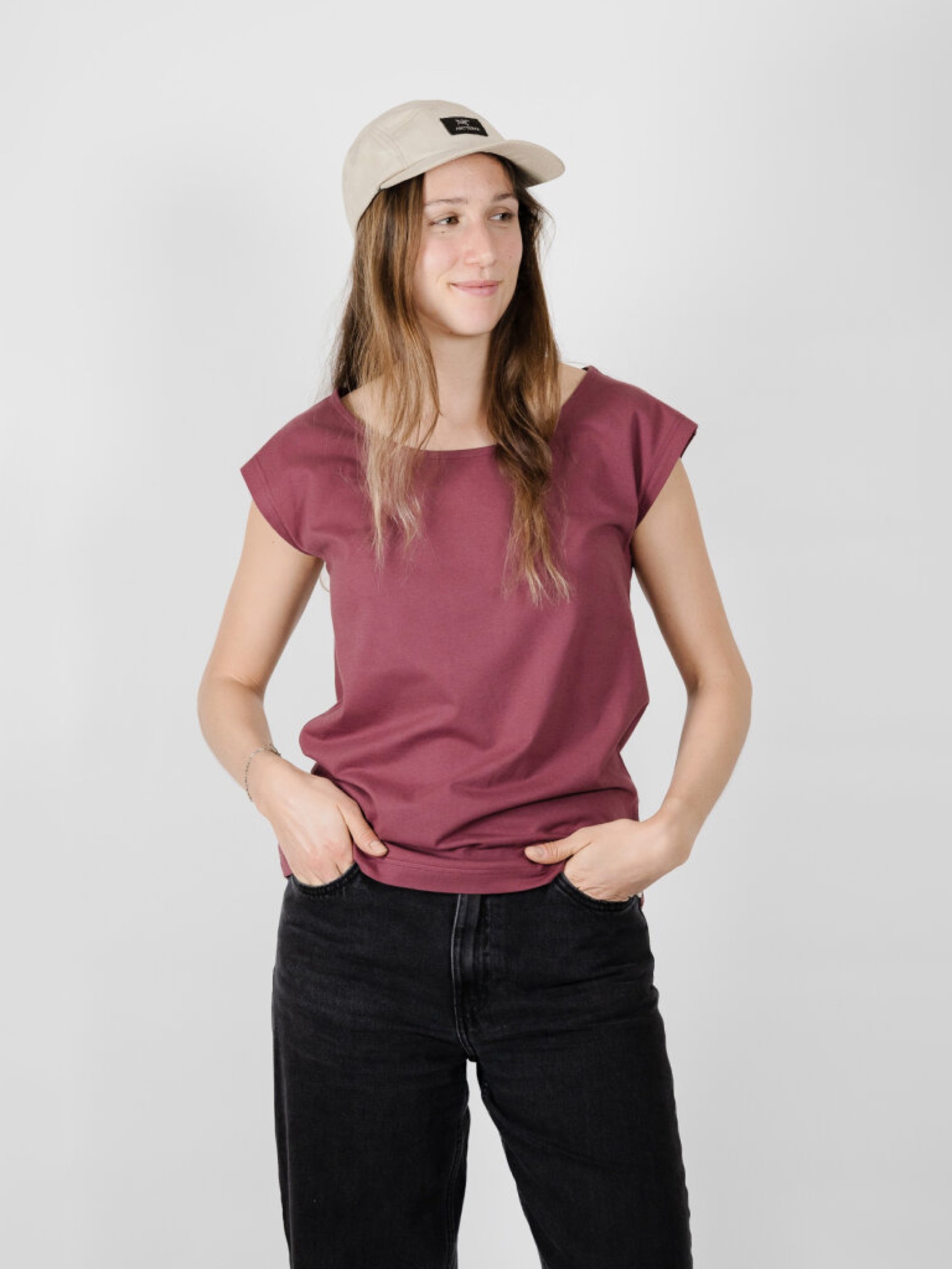 T-Shirt Basic Mila Two-Shirt berry ZRCL