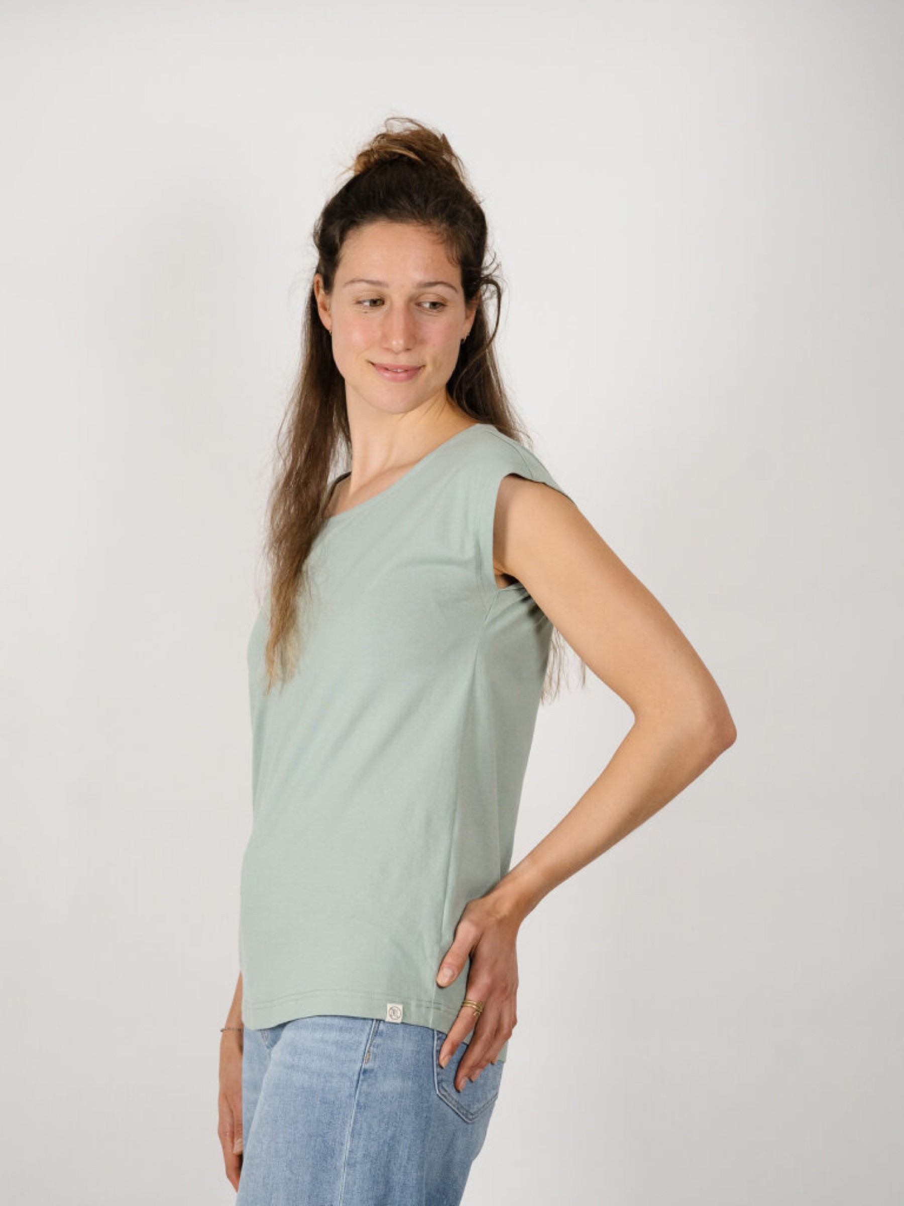 T-Shirt Basic Mila Two-Shirt light green ZRCL