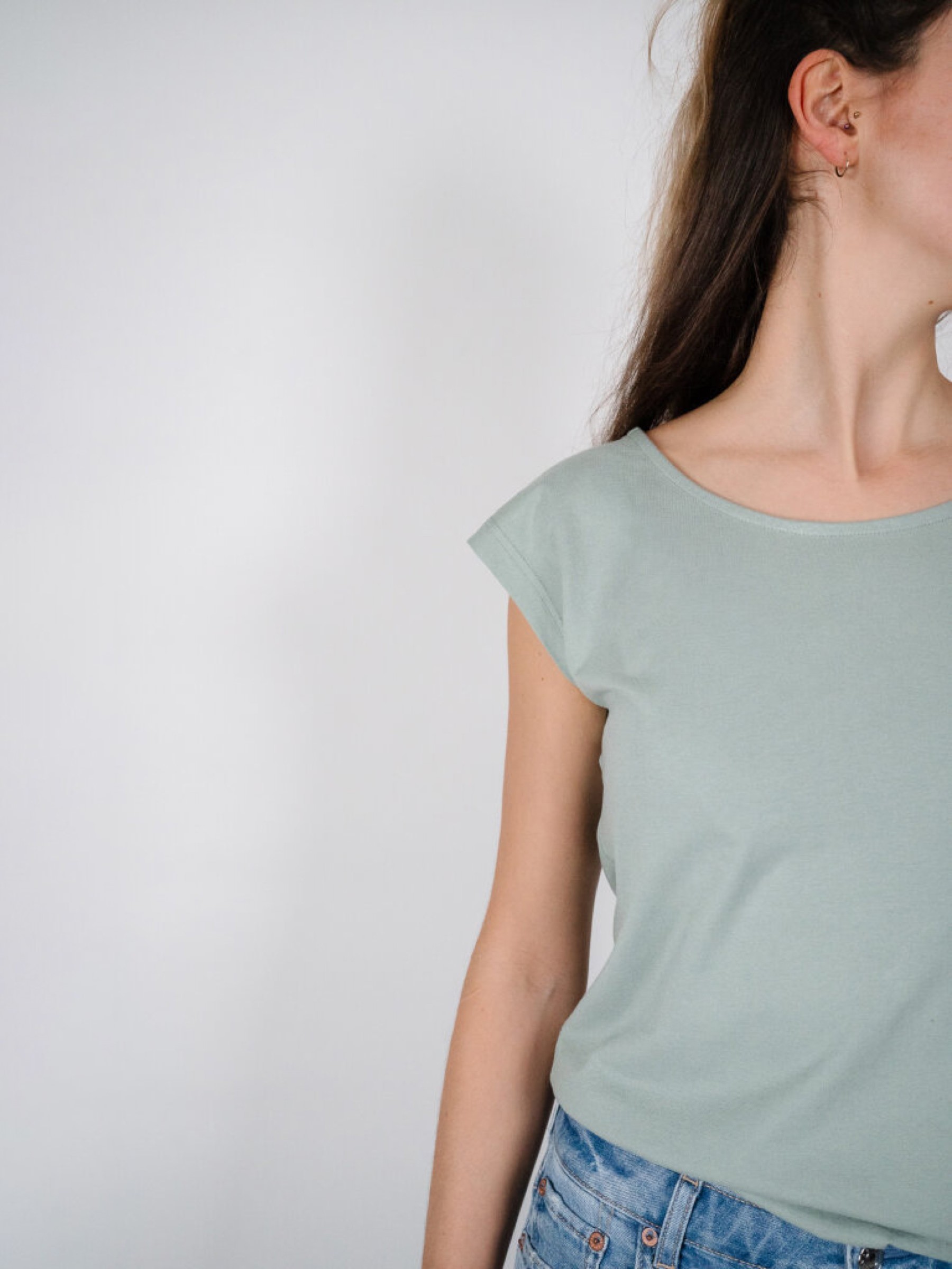 T-Shirt Basic Mila Two-Shirt light green ZRCL