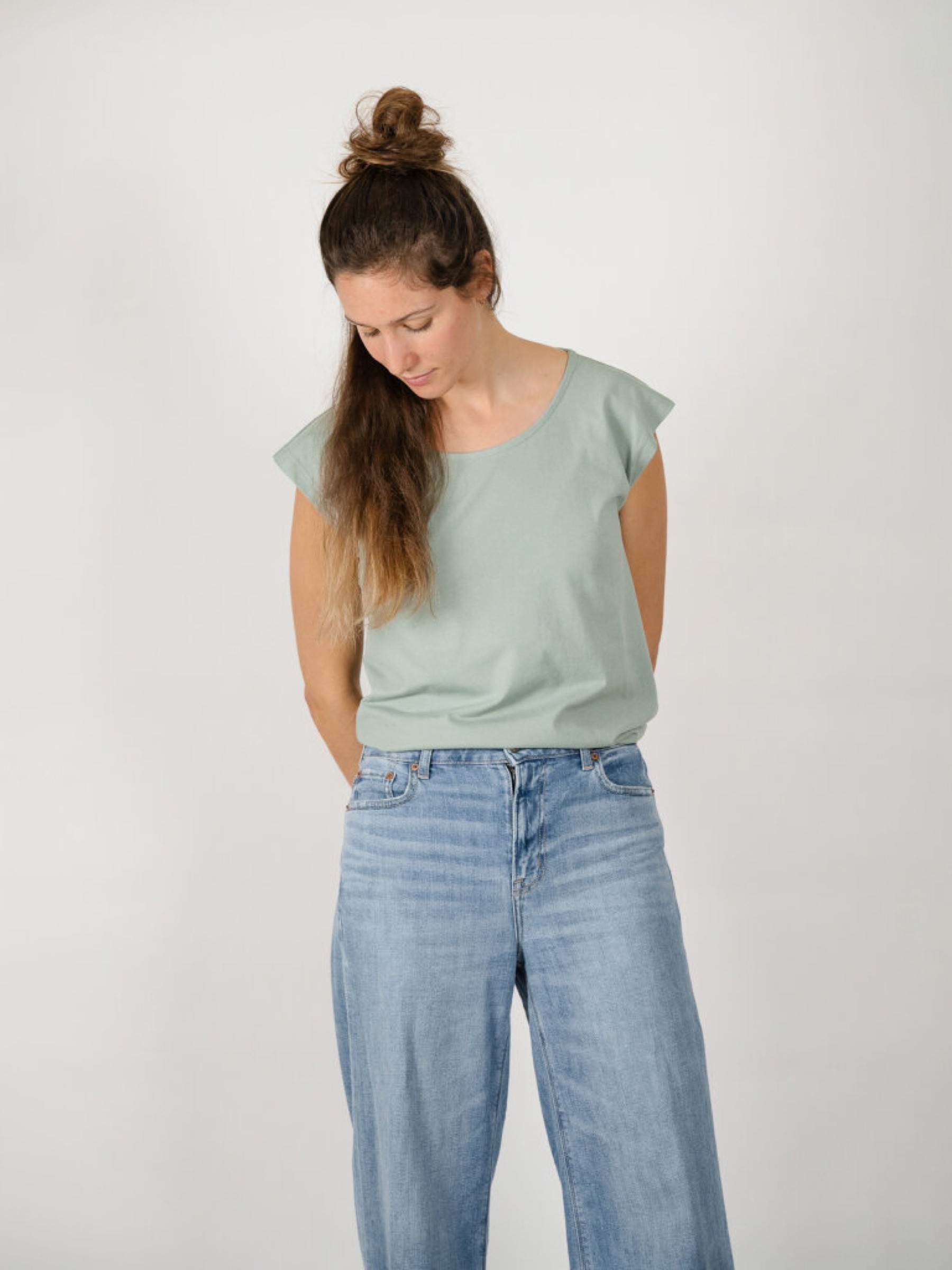 T-Shirt Basic Mila Two-Shirt light green ZRCL