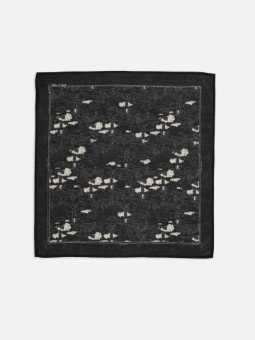 Foulard Ingrid Bandana drift away black Nudie Jeans