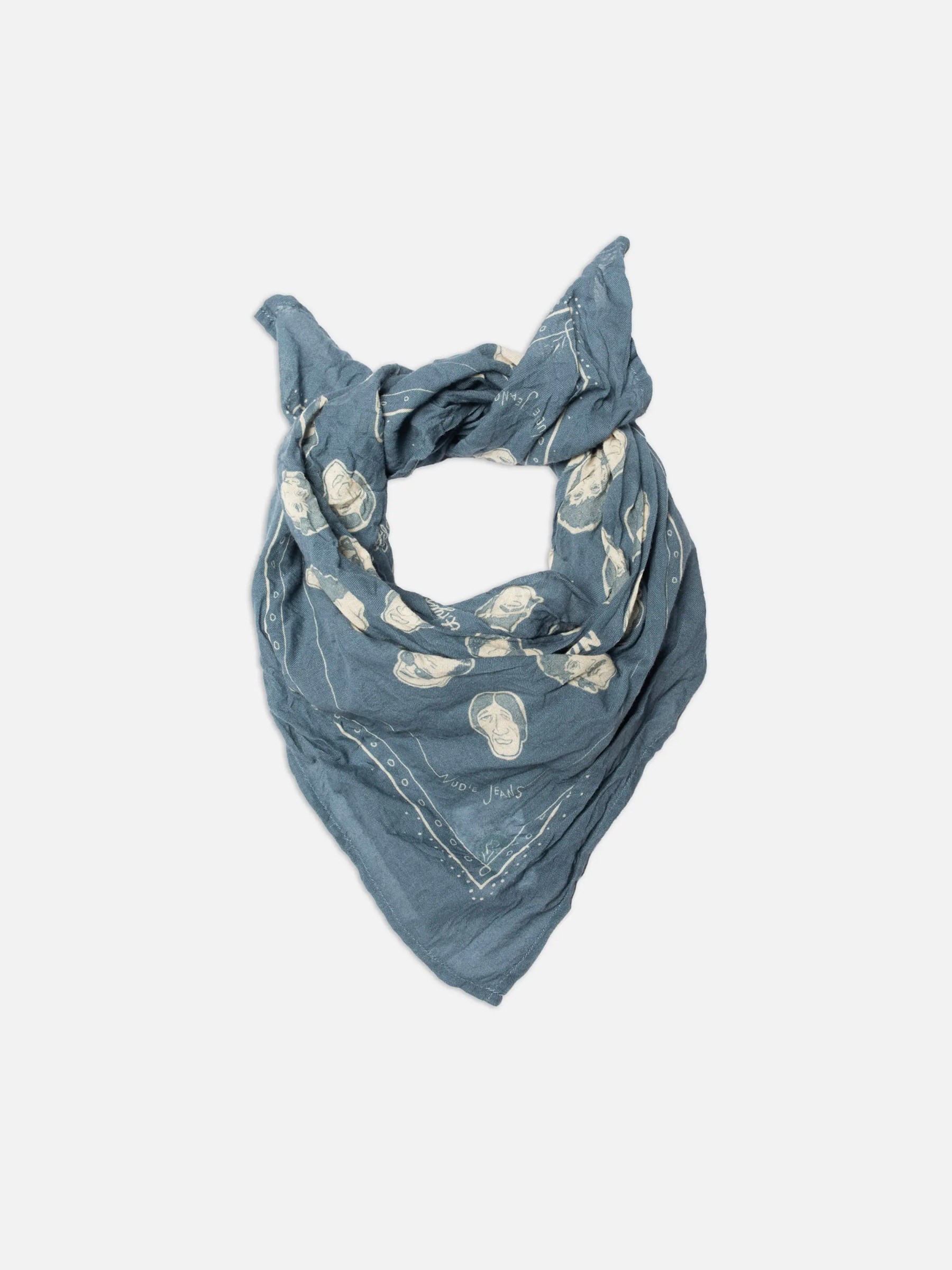 Foulard Ingrid Bandana og line up blue Nudie Jeans