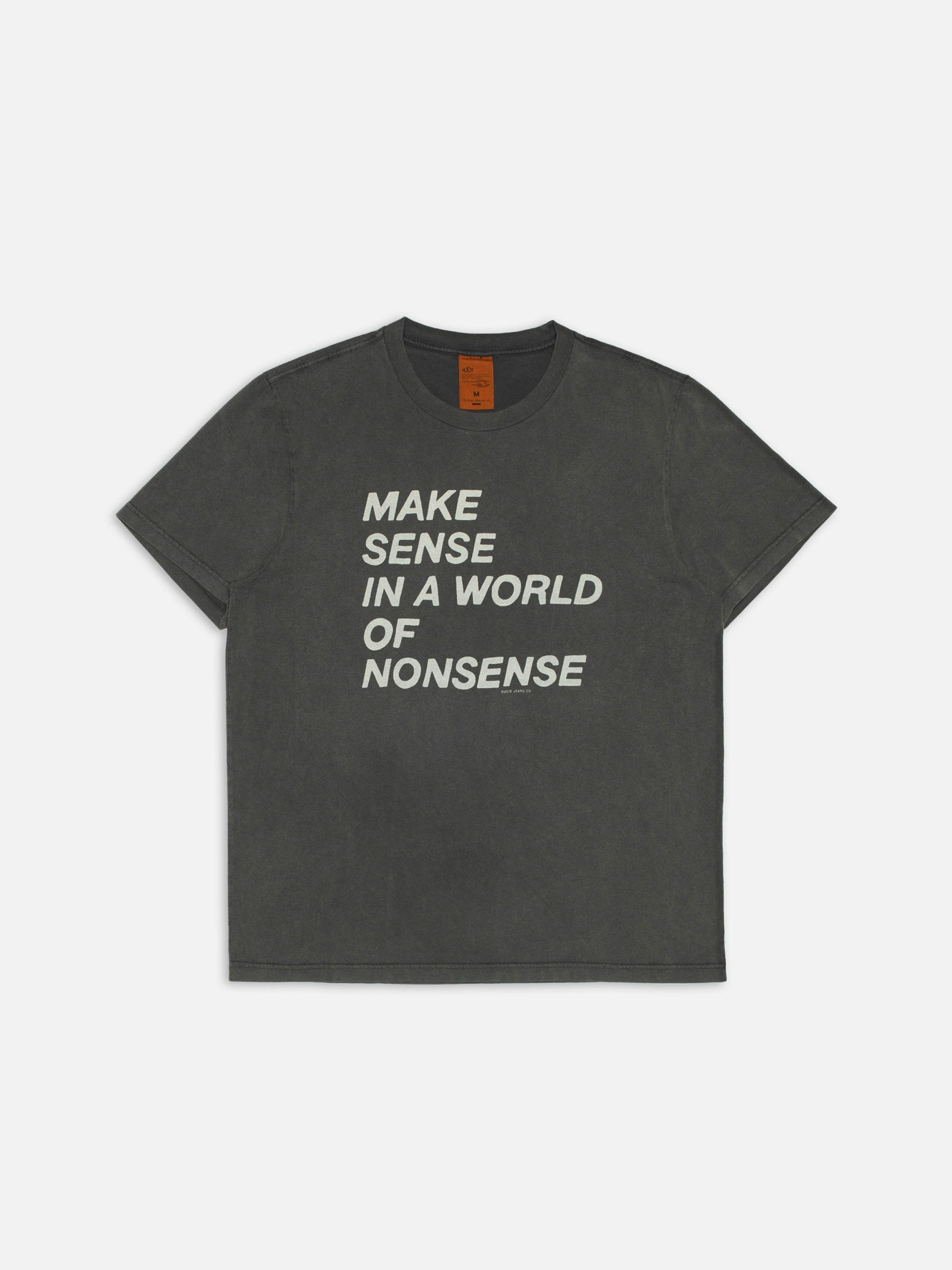 Roy T-Shirt make sense antracite Nudie Jeans