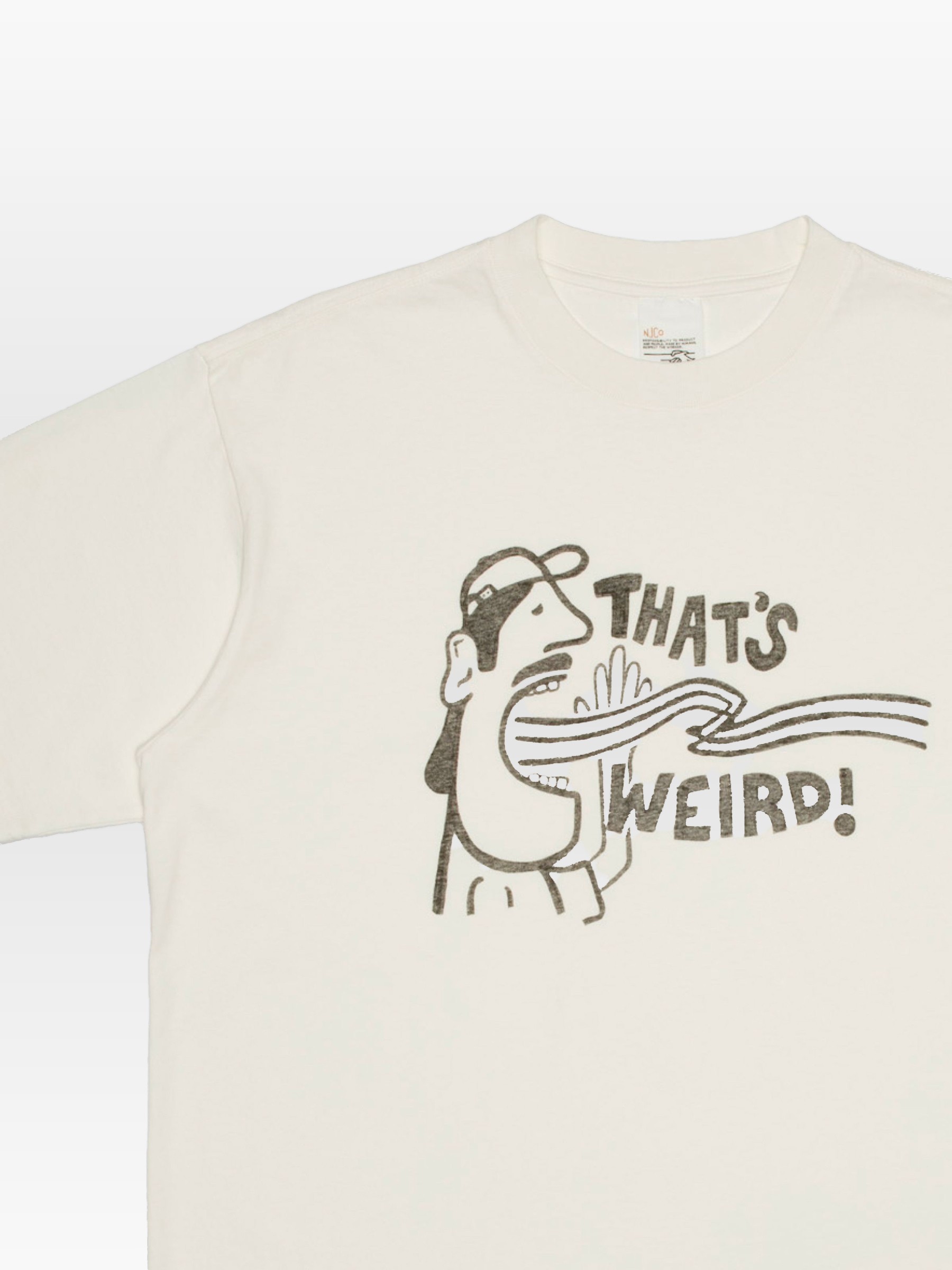 Koffe T-Shirt thats weird chalk white Nudie Jeans