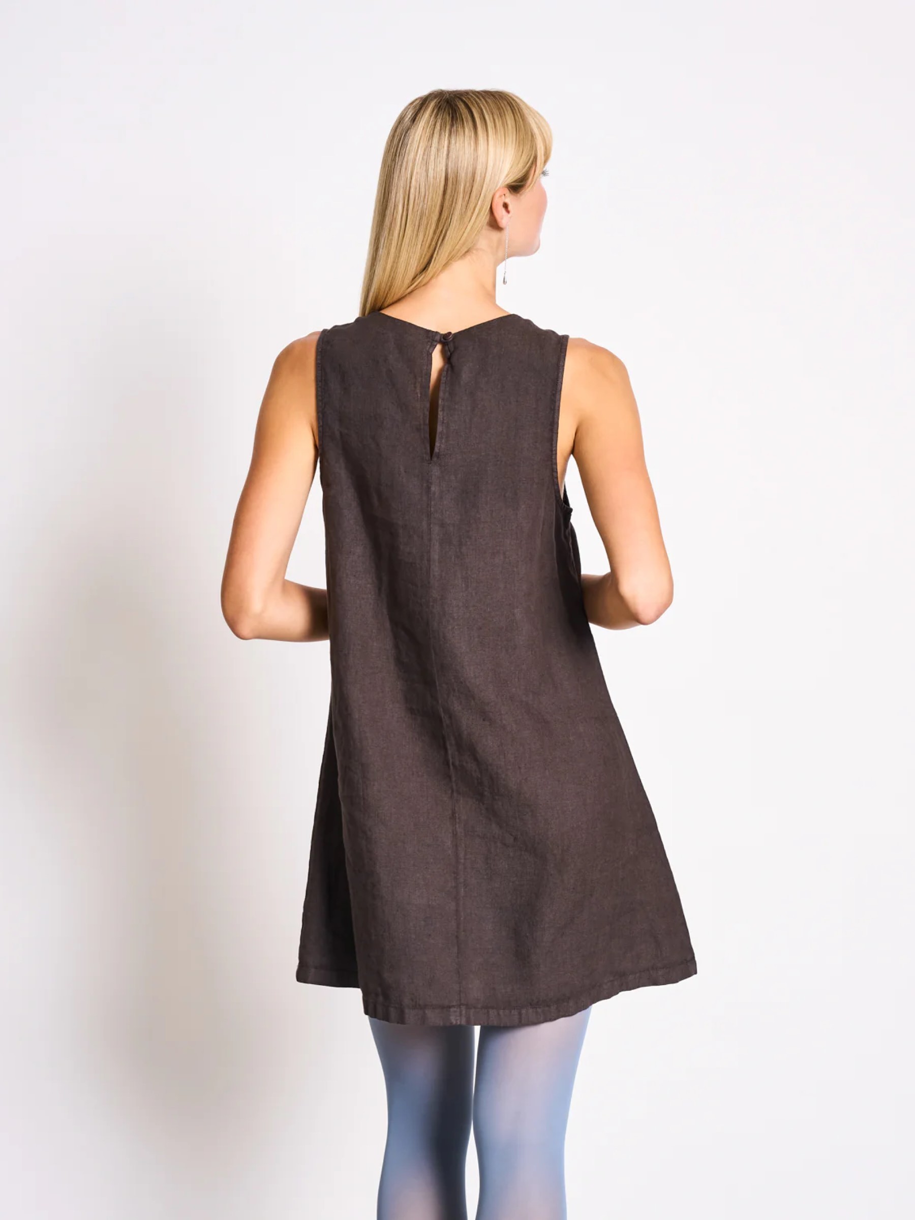 Kleid Linen Mini Dress Salvia mud Jan 'n June