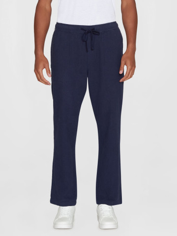 Hose Fig Loose Crushed Cotton Pants total eclipse Knowledge Cotton Apparel Hose Fig Loose Crushed Cotton Pants total eclipse Knowledge Cotton Apparel