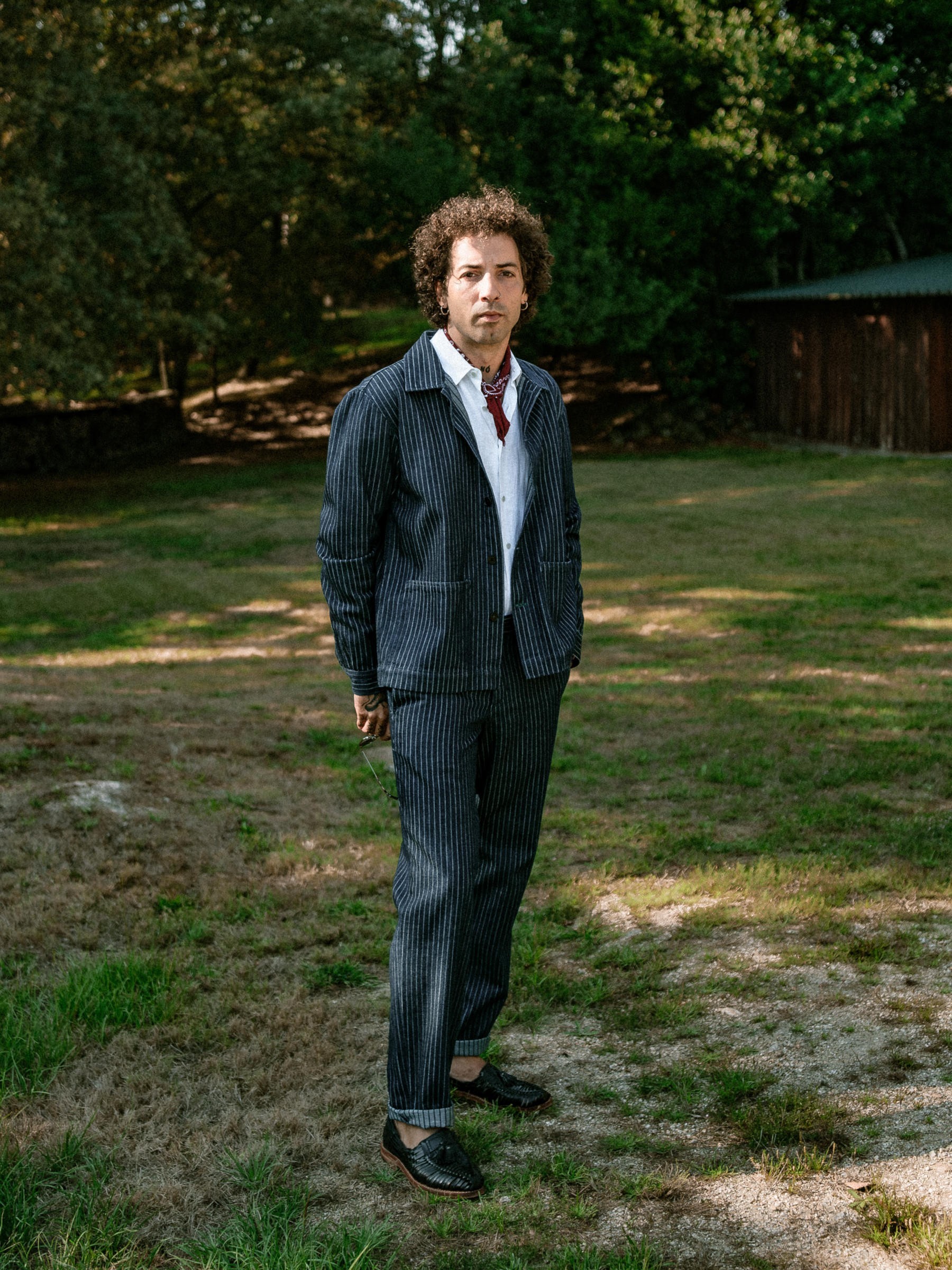 Jacke Overshirt Denim Alfi marine Carpasus