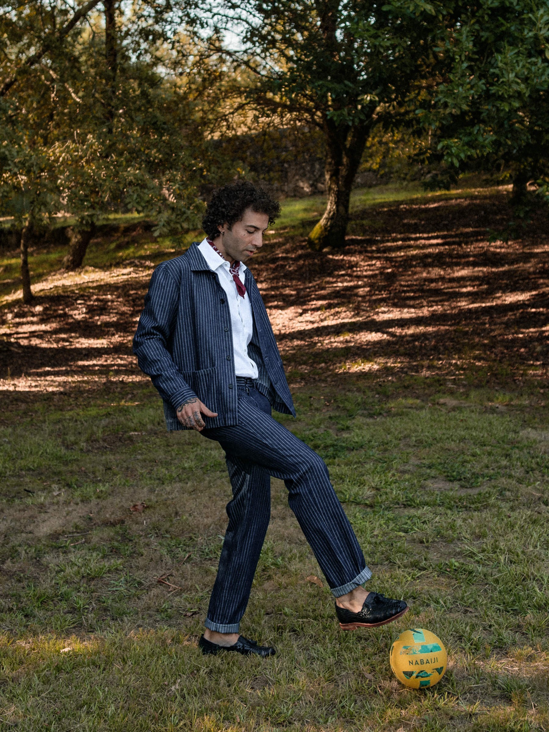 Jacke Overshirt Denim Alfi marine Carpasus