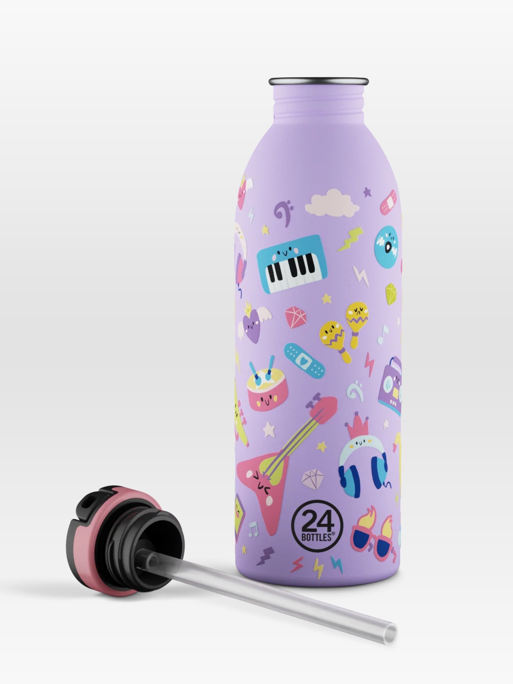 Trinkflasche Urban music friends Sportdeckel 24Bottles