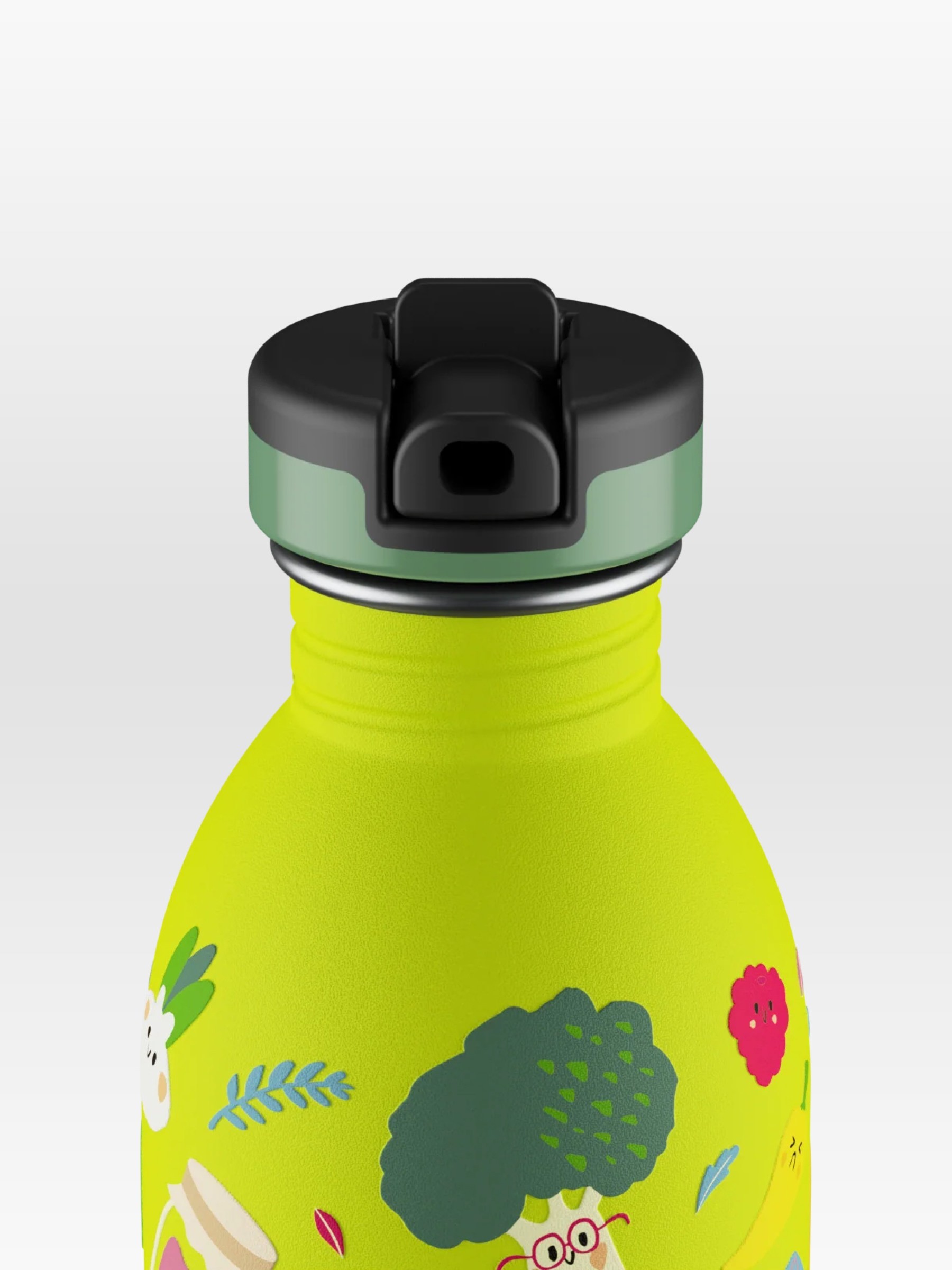 Trinkflasche Urban veggie friends Sportdeckel 24Bottles