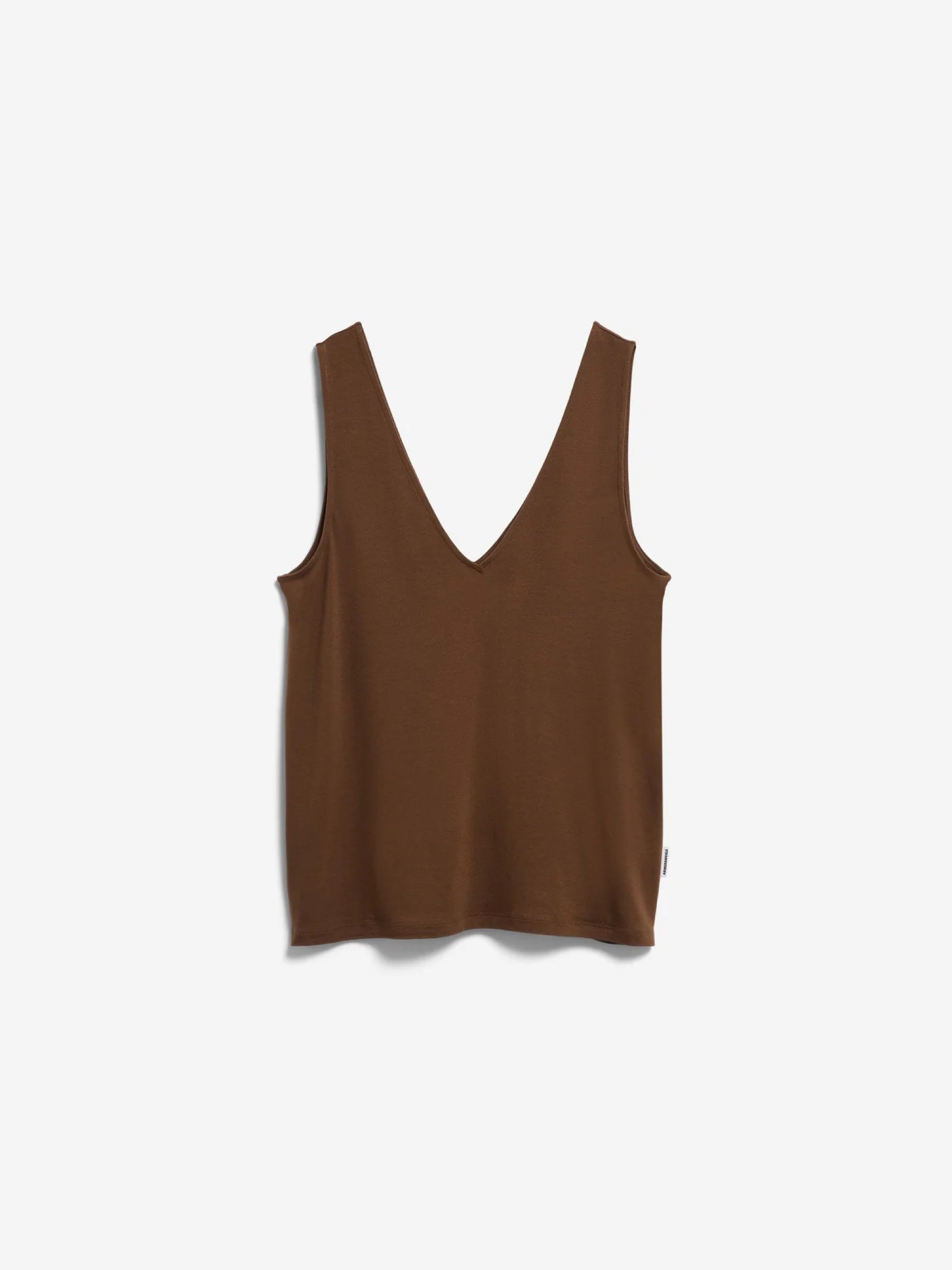 V-Neck Jersey Top dried palm Armedangels