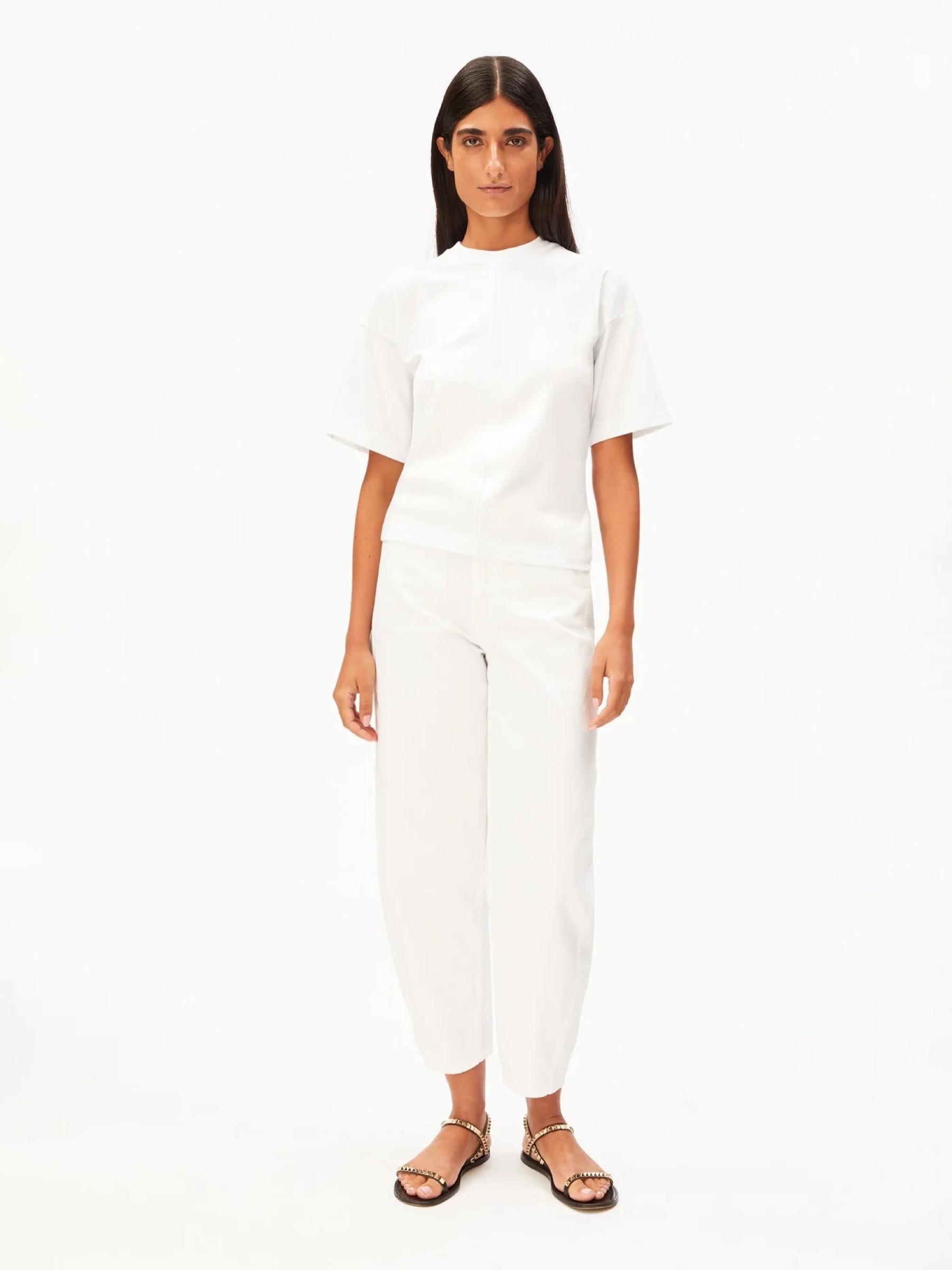 Slouched Waist T-Shirt white Armedangels