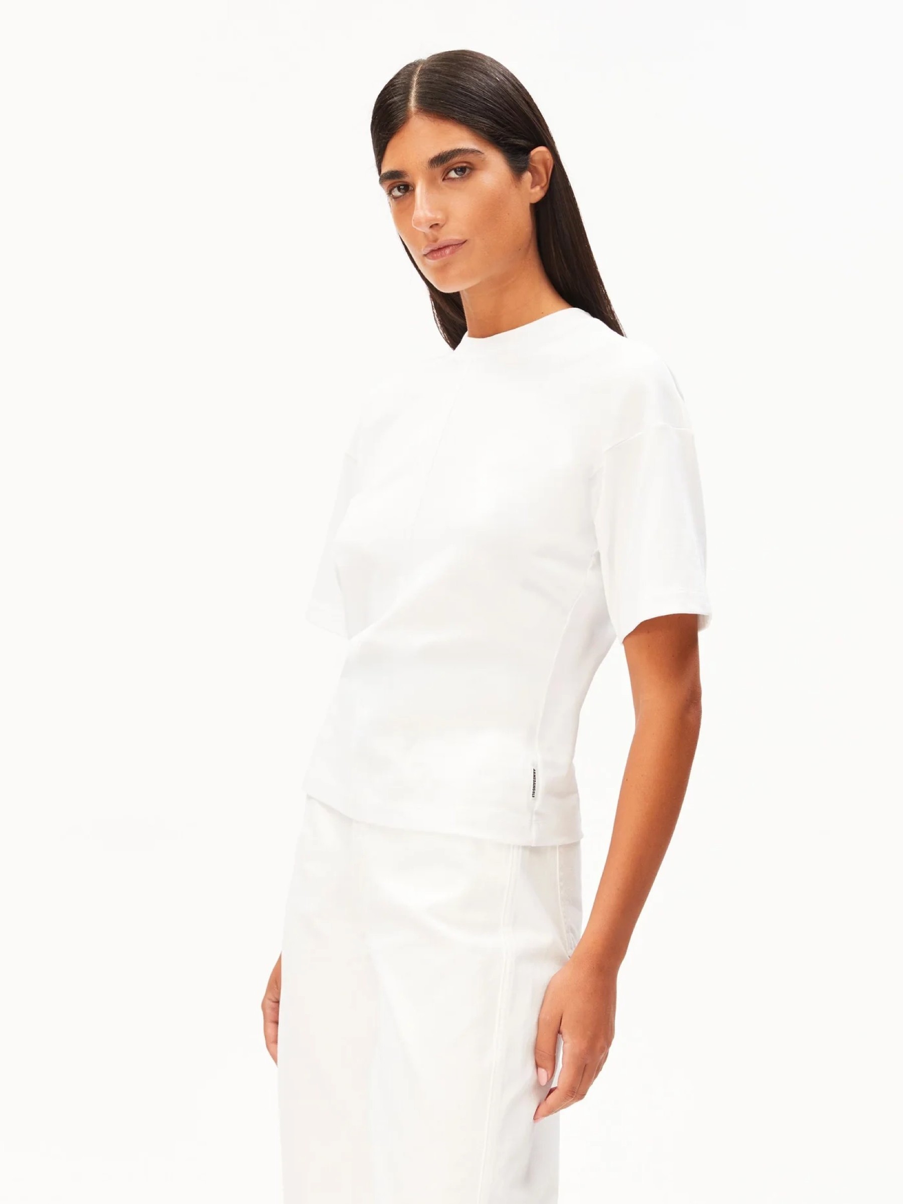 Slouched Waist T-Shirt white Armedangels