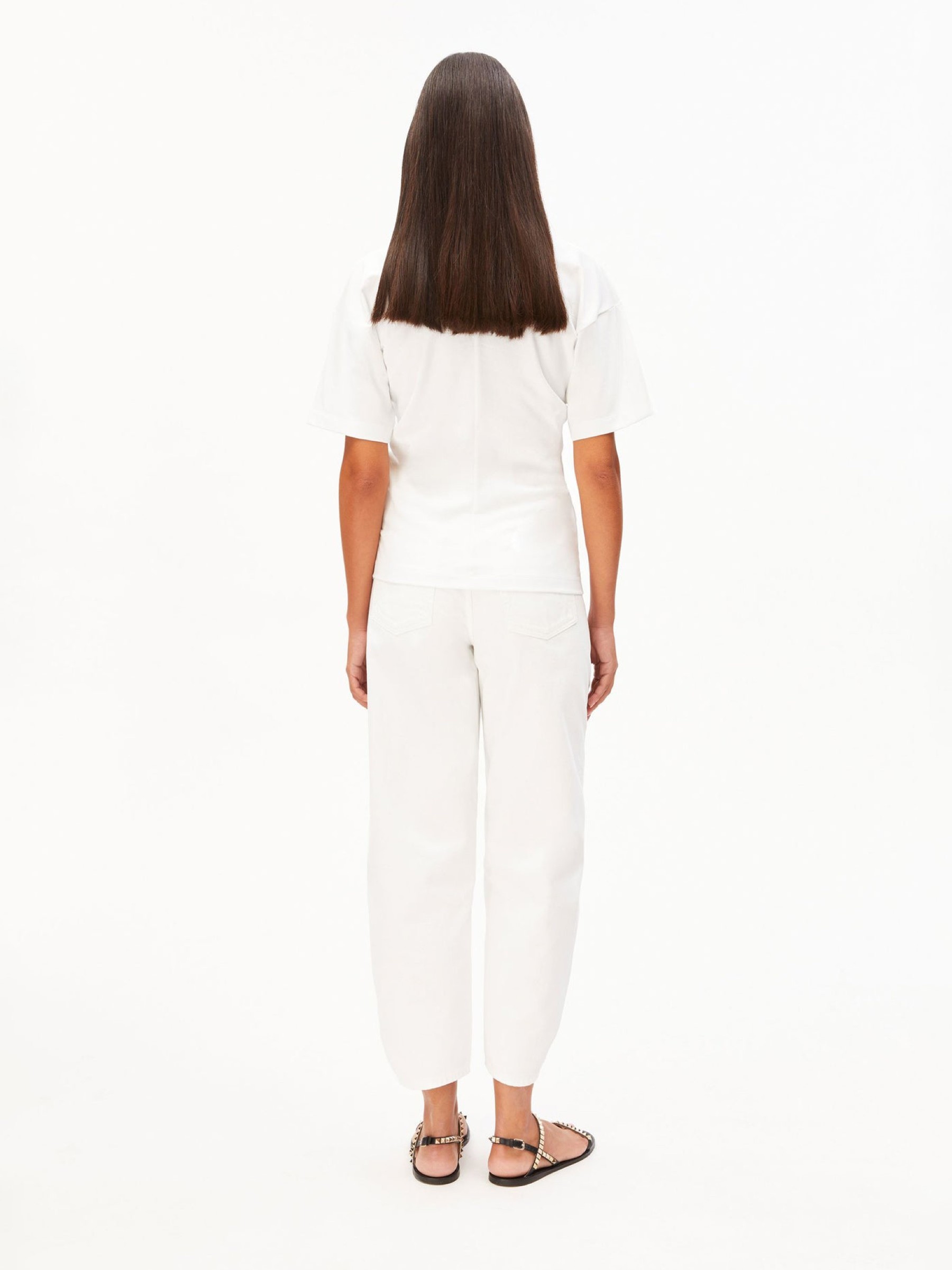 Slouched Waist T-Shirt white Armedangels