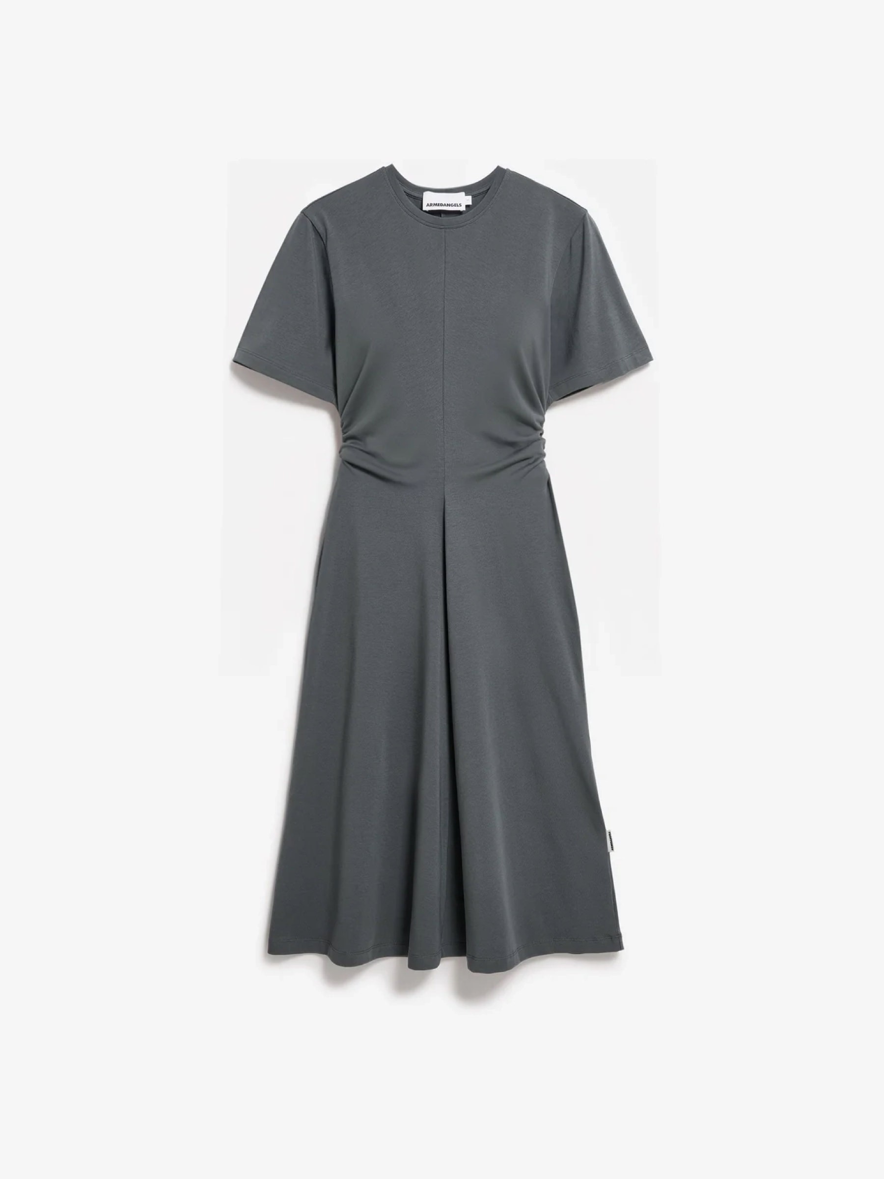 Kleid Short Sleeve Jersey Midi Dress space steel Armedangels