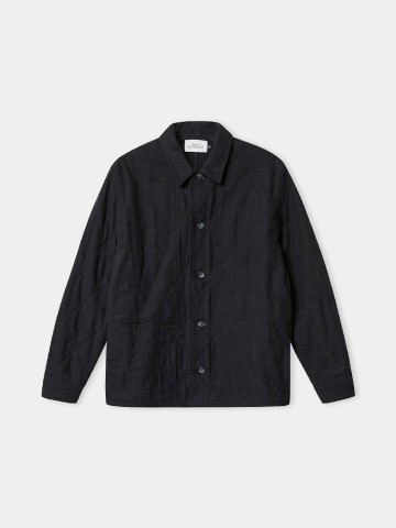 eco padded flannel mel black
