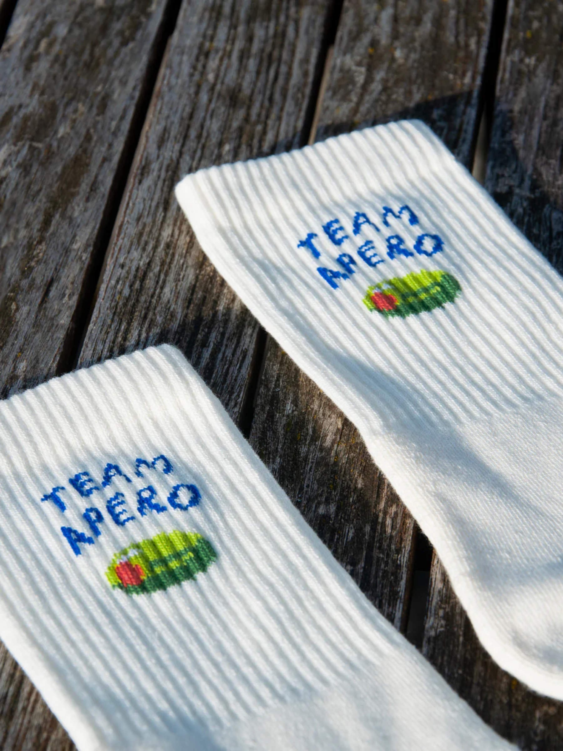 Sportsocken team apéro Atelier Goldiger Schlüssel