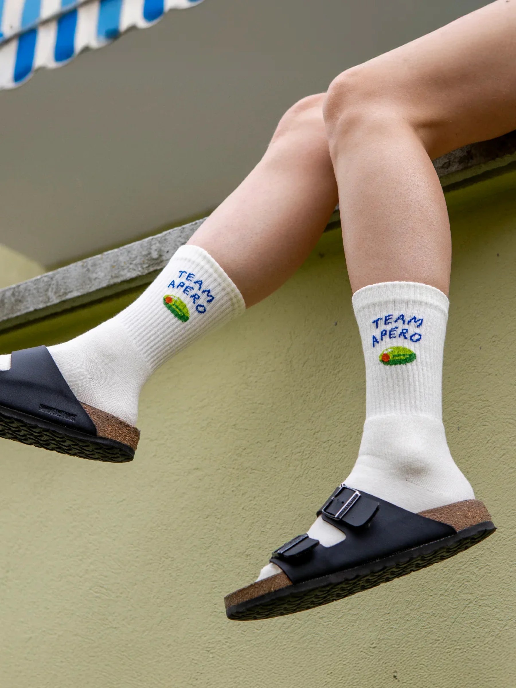 Sportsocken team apéro Atelier Goldiger Schlüssel