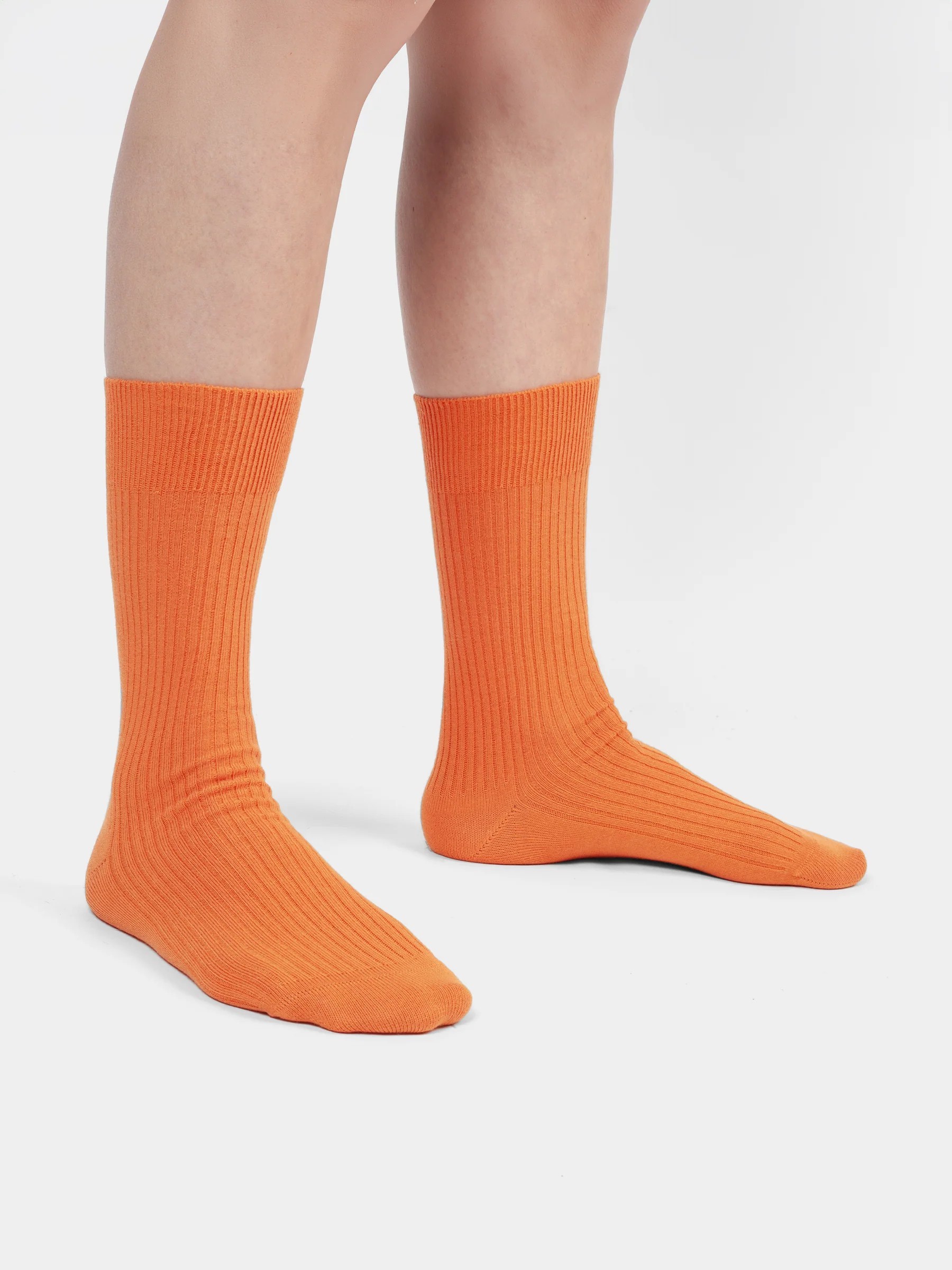 Socken OneColor Ribbed Socks carrot orange Dilly Socks