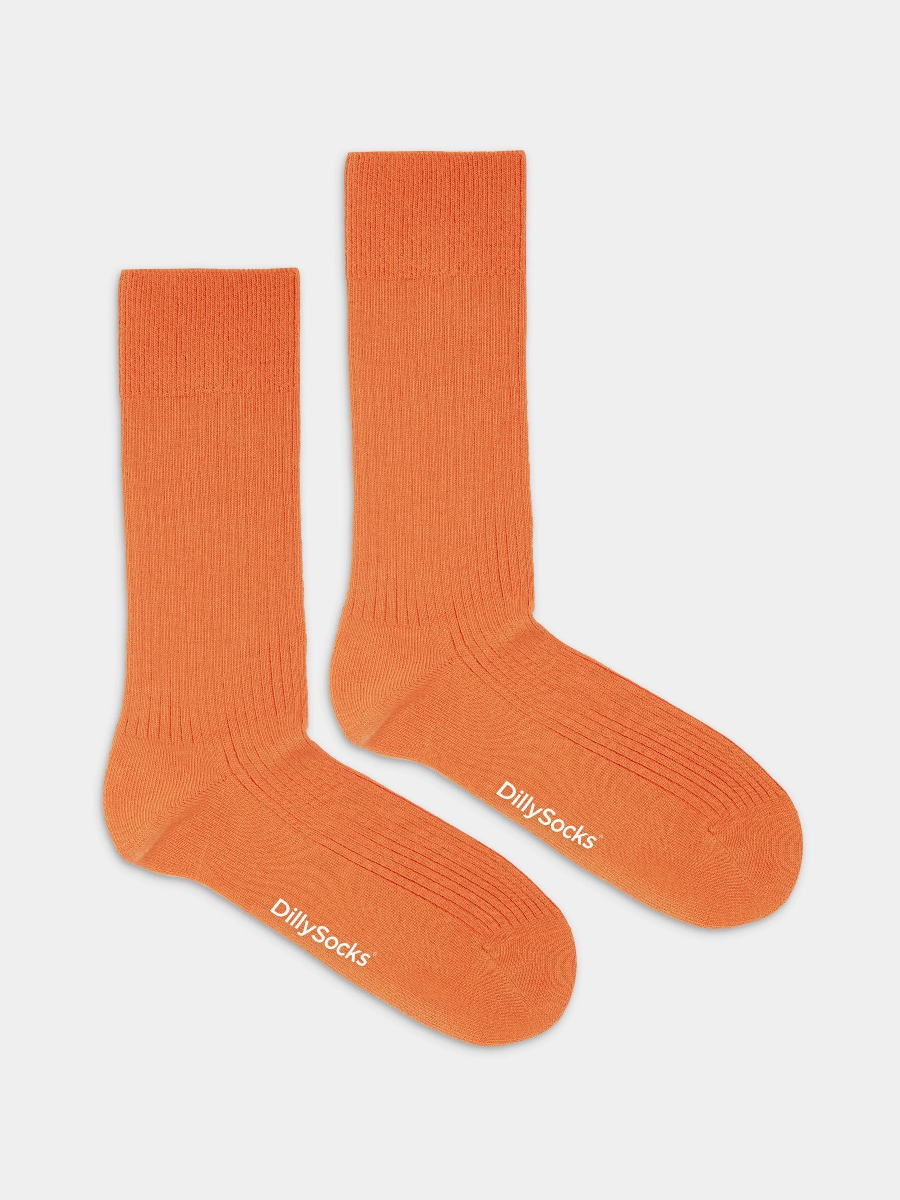 Socken OneColor Ribbed Socks carrot orange Dilly Socks