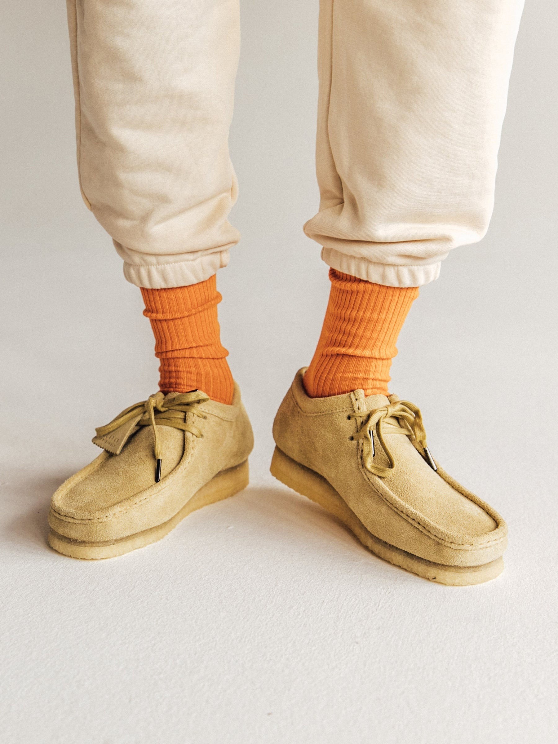 Socken OneColor Ribbed Socks carrot orange Dilly Socks