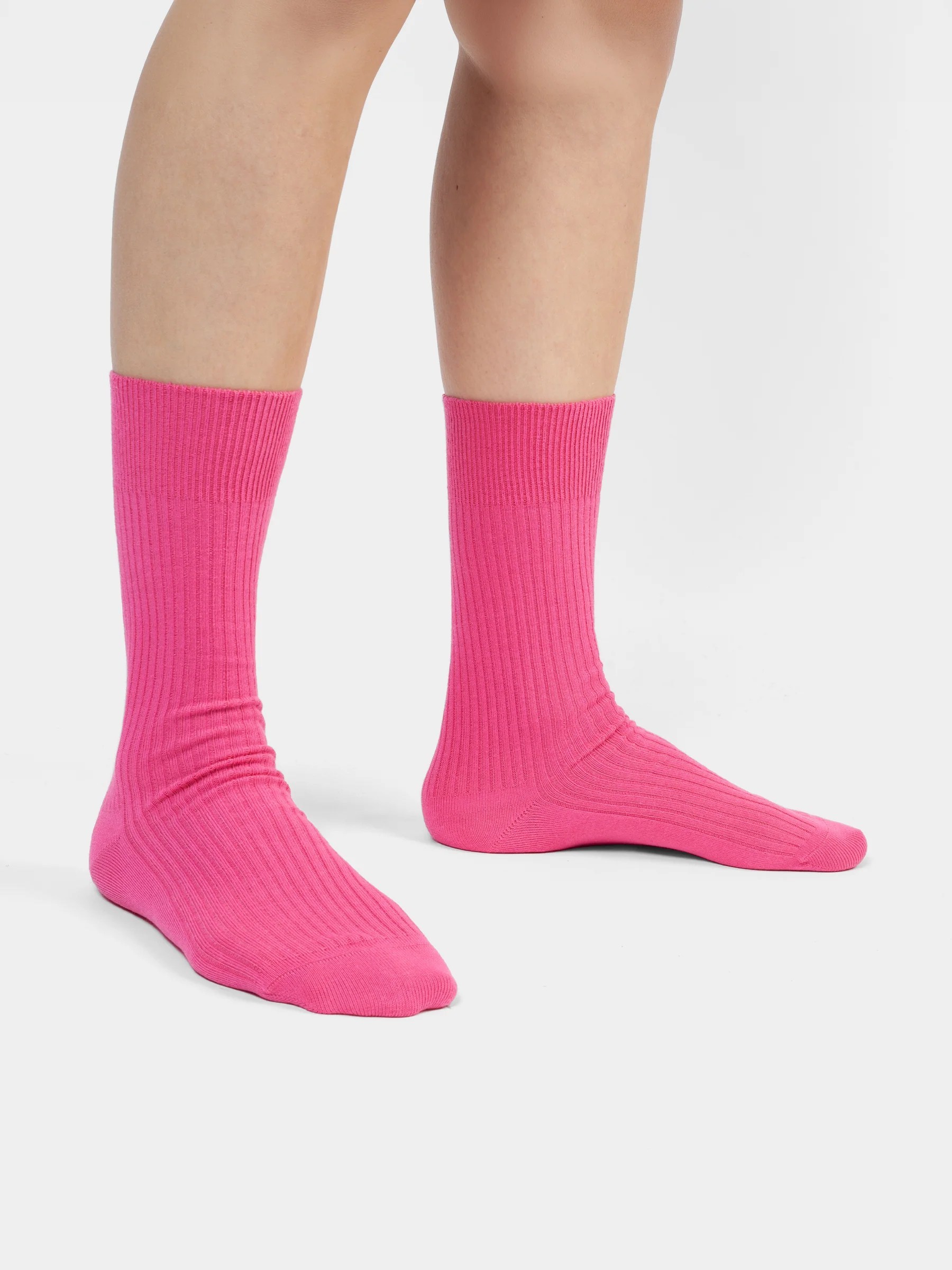 Socken OneColor Ribbed Socks splash pink Dilly Socks