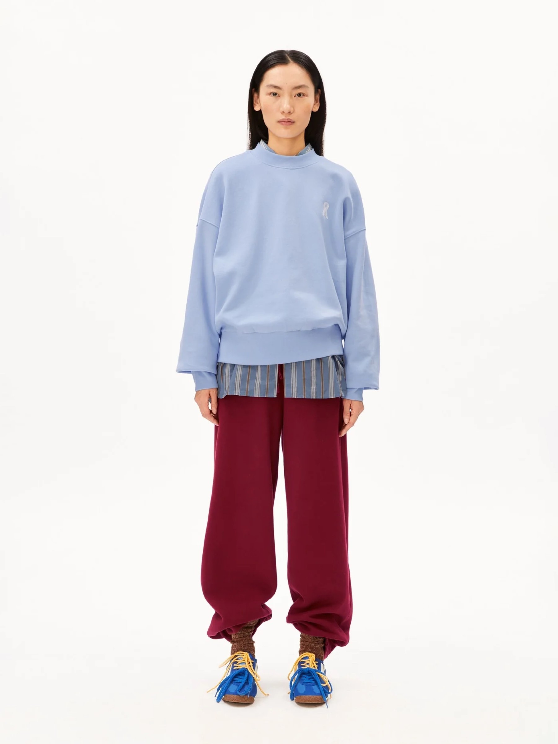 Pullover Iconic A Alizaa soft blue Armedangels