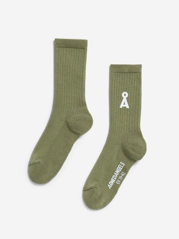 Socke Saamus Bold fatigue green Armedangels