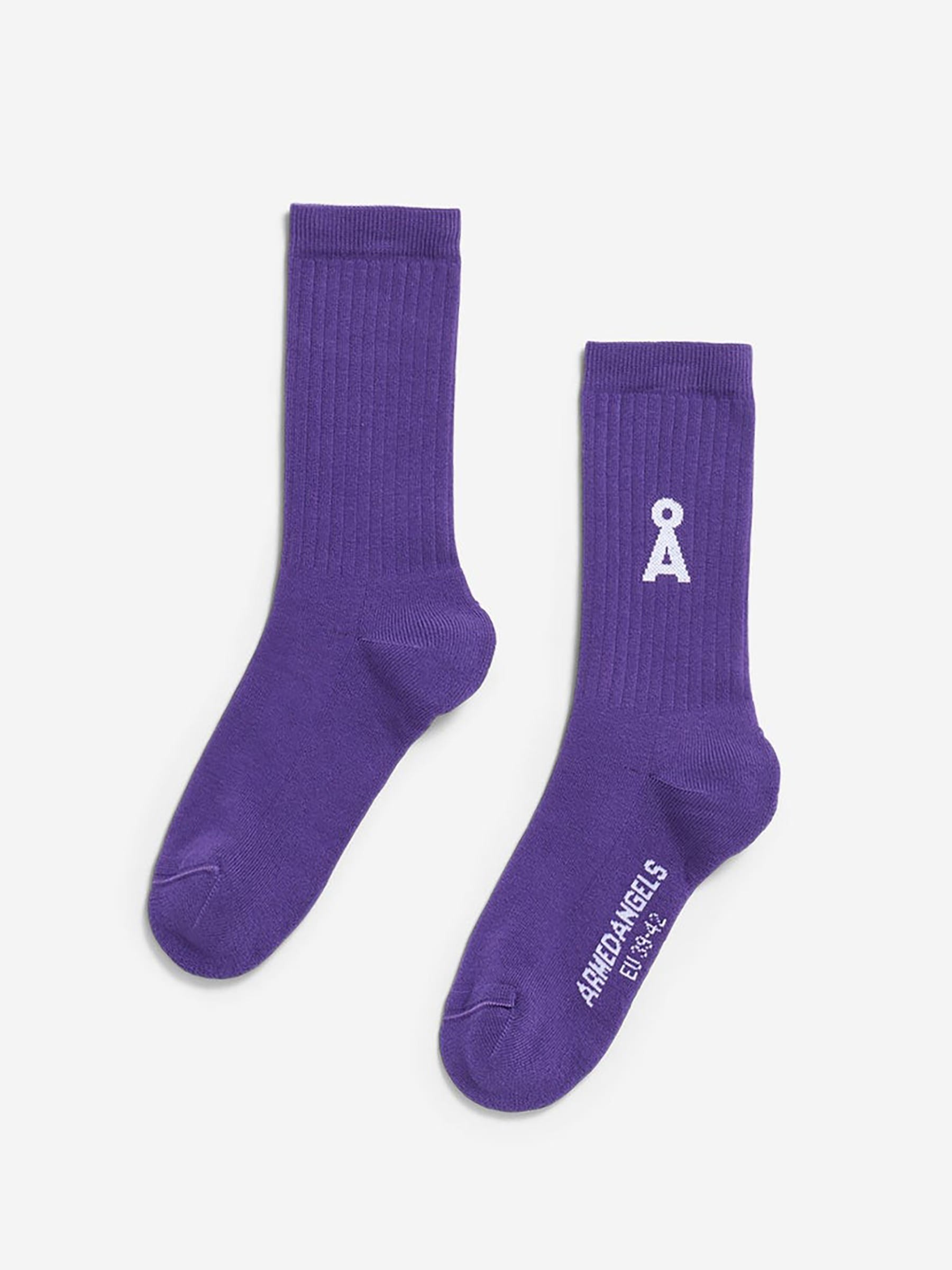 Socke Saamus Bold pungent purple Armedangels