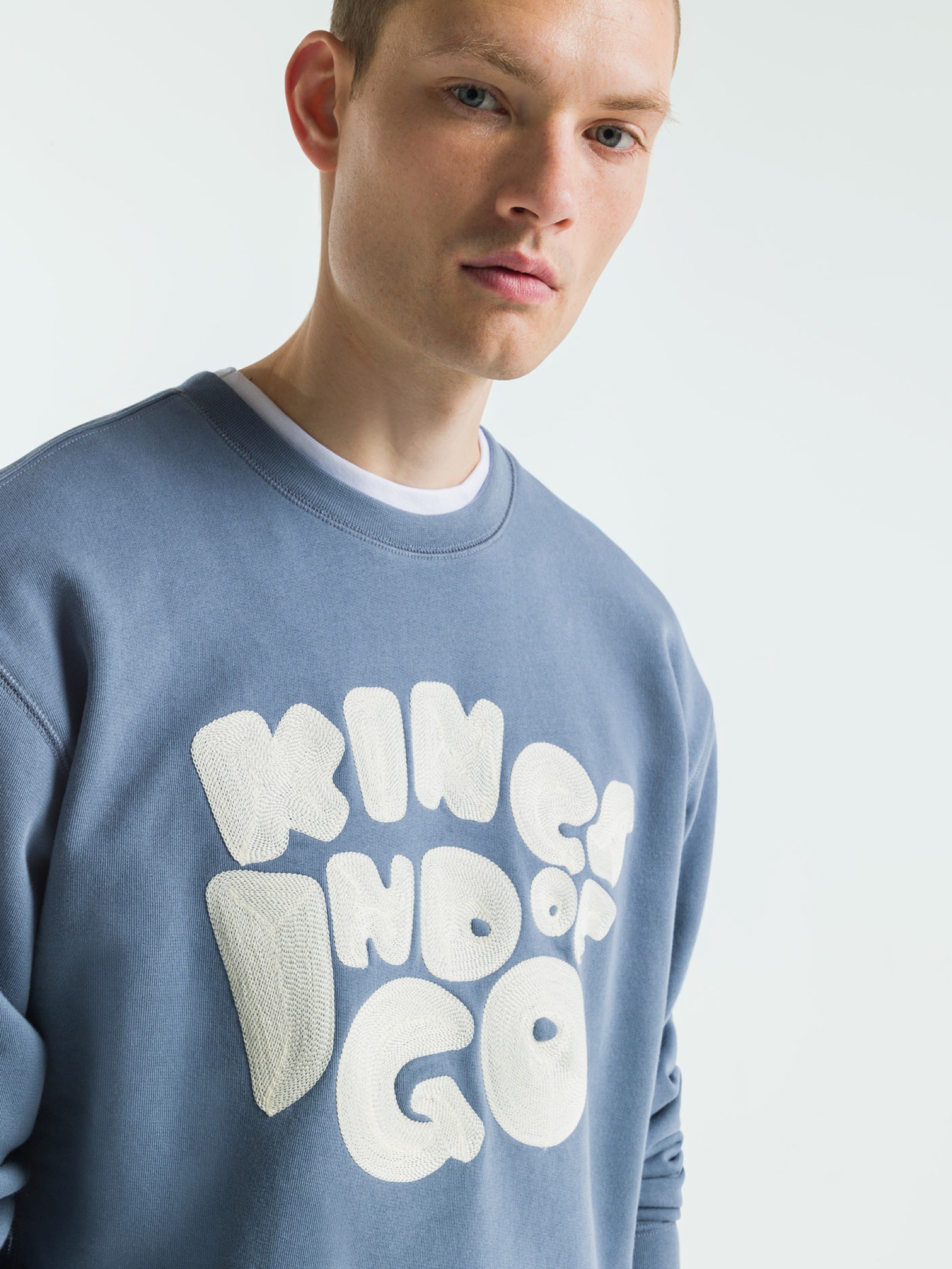 Pullover Neil coronet blue koi chain Kings of Indigo – K.O.I.