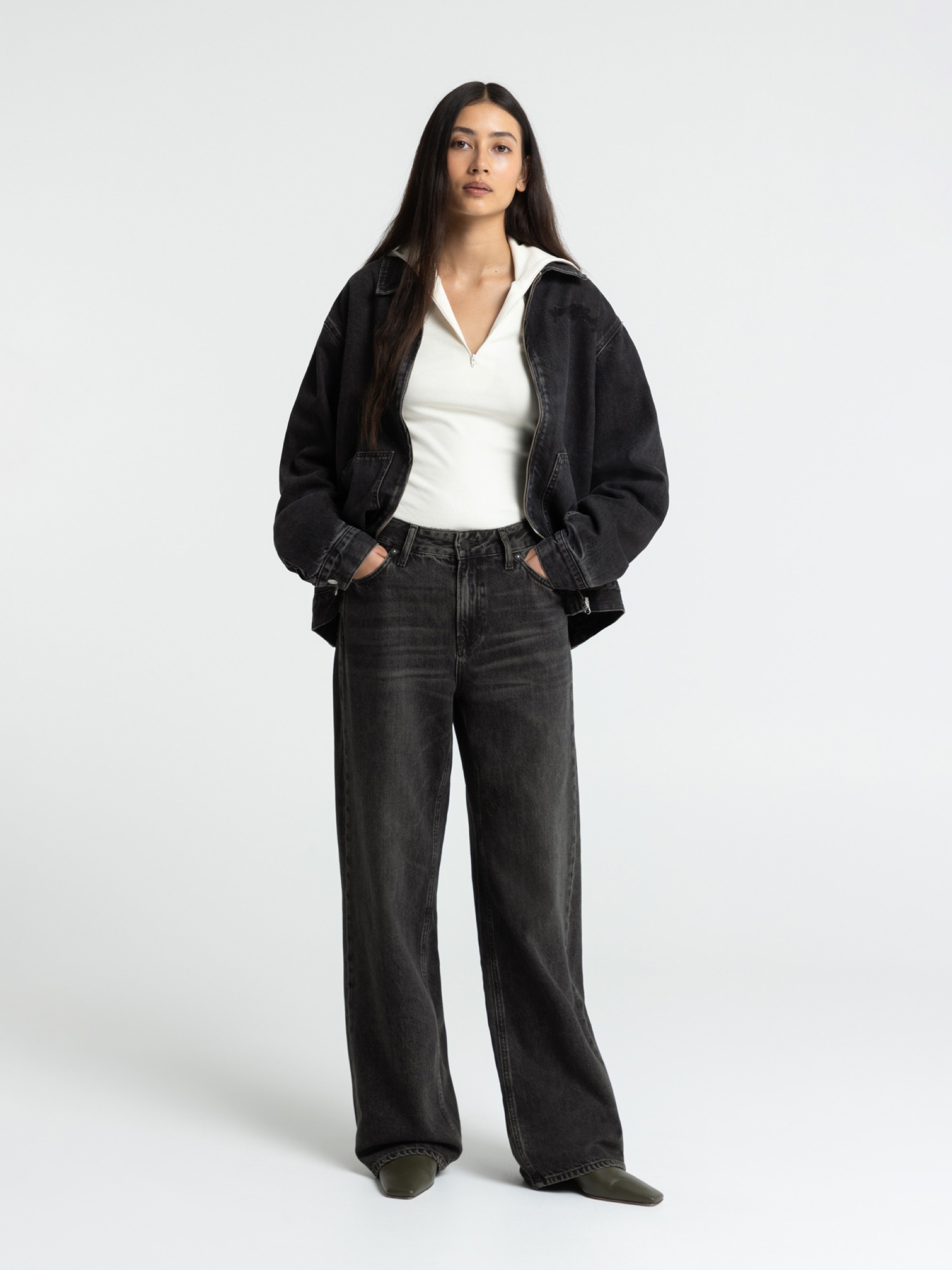 Jeanshose Joan Jeans vilma brown black worn Kings of Indigo – K.O.I.