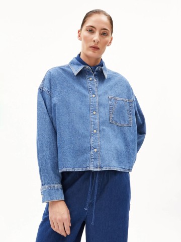 Bluse Nalaani Denim Blouse sea foam Armedangels
