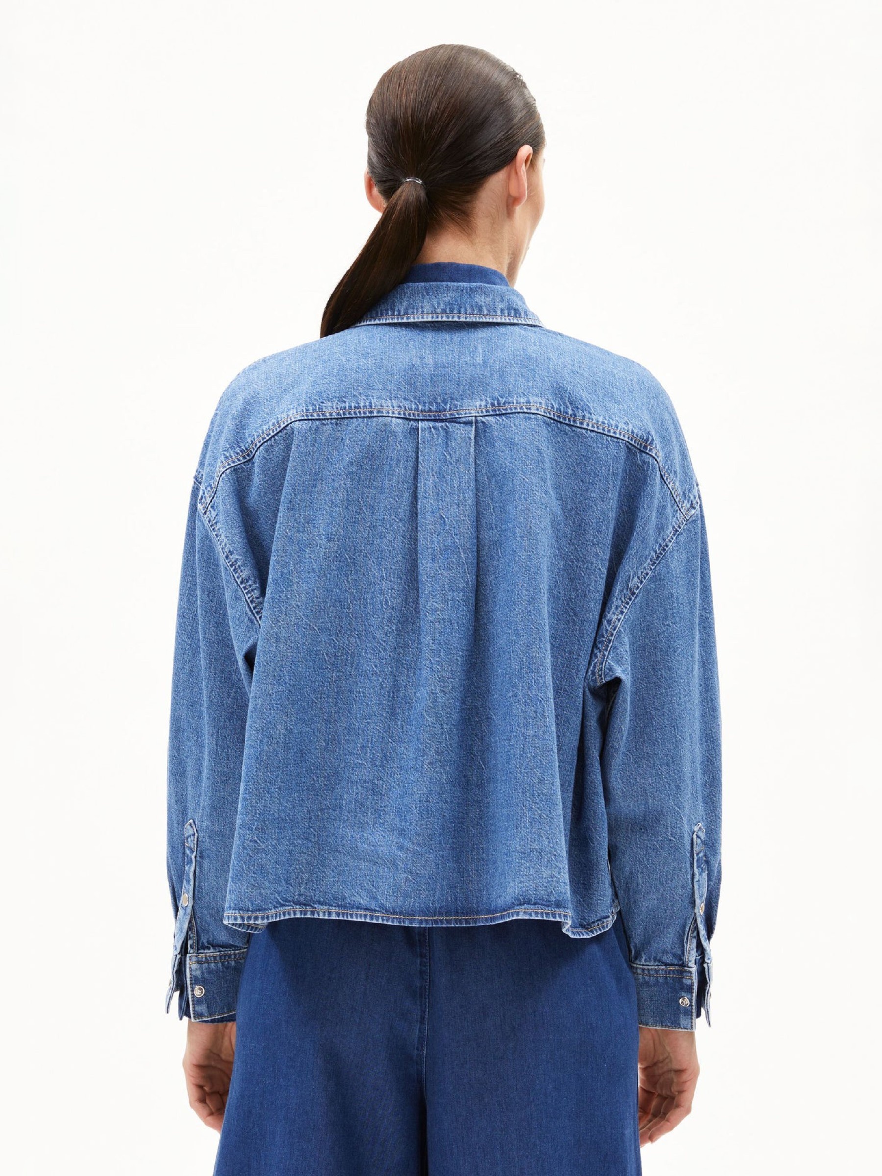 Bluse Nalaani Denim Blouse sea foam Armedangels