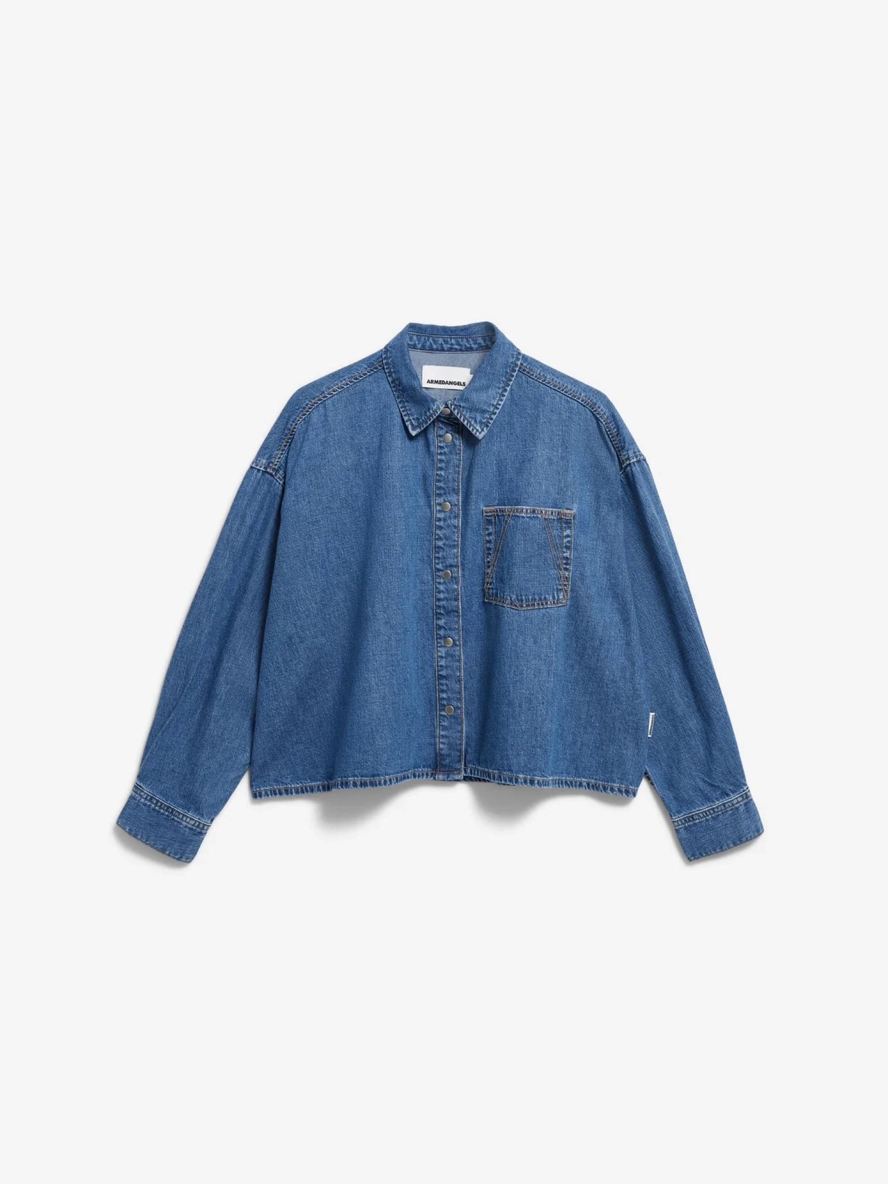 Bluse Nalaani Denim Blouse sea foam Armedangels