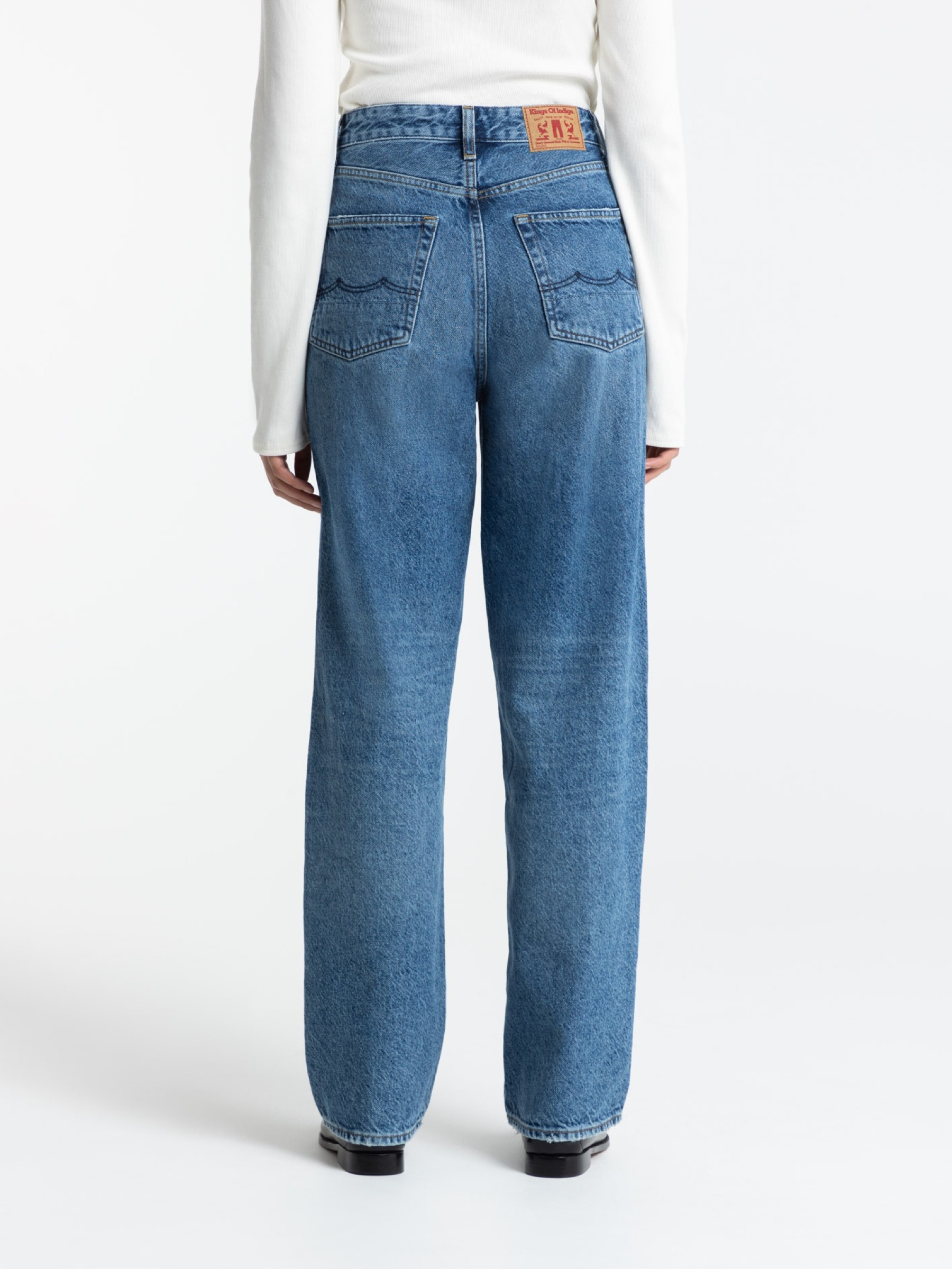 Hose Liora Jeans rechange mid worn Kings of Indigo – K.O.I.