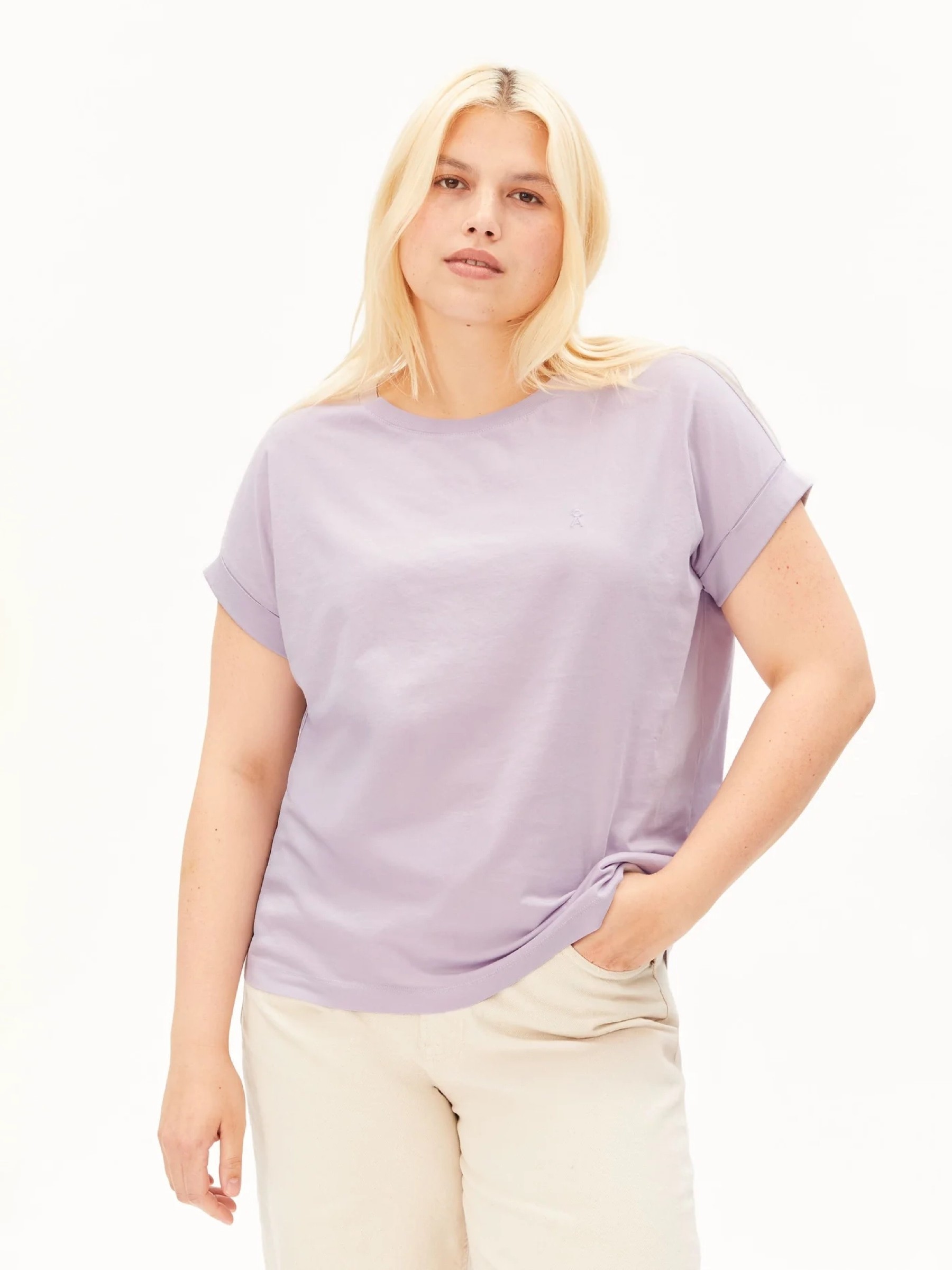 T-Shirt Idaara moonlit lilac Armedangels