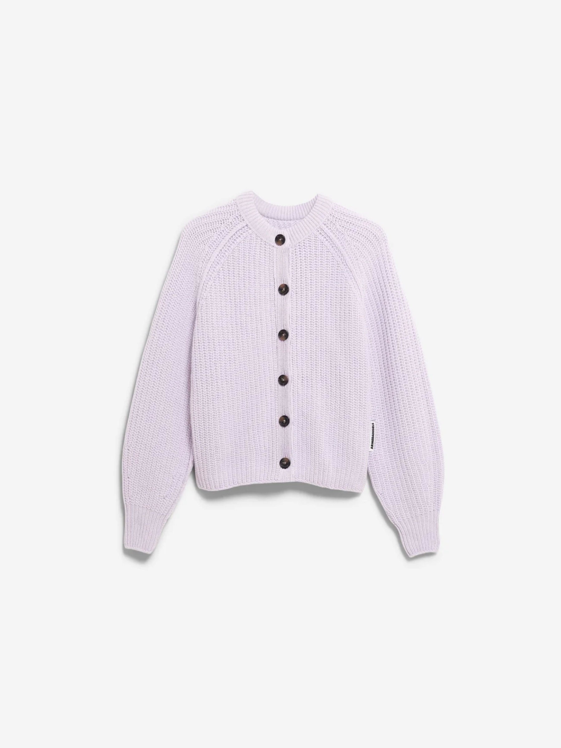 Rib Knit Cardigan moonlit lilac Armedangels