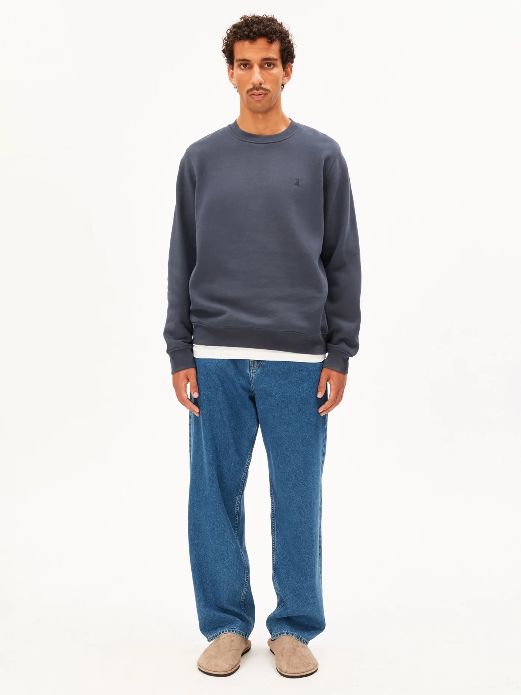 Pullover Baaro Fleece moonshadow Armedangels
