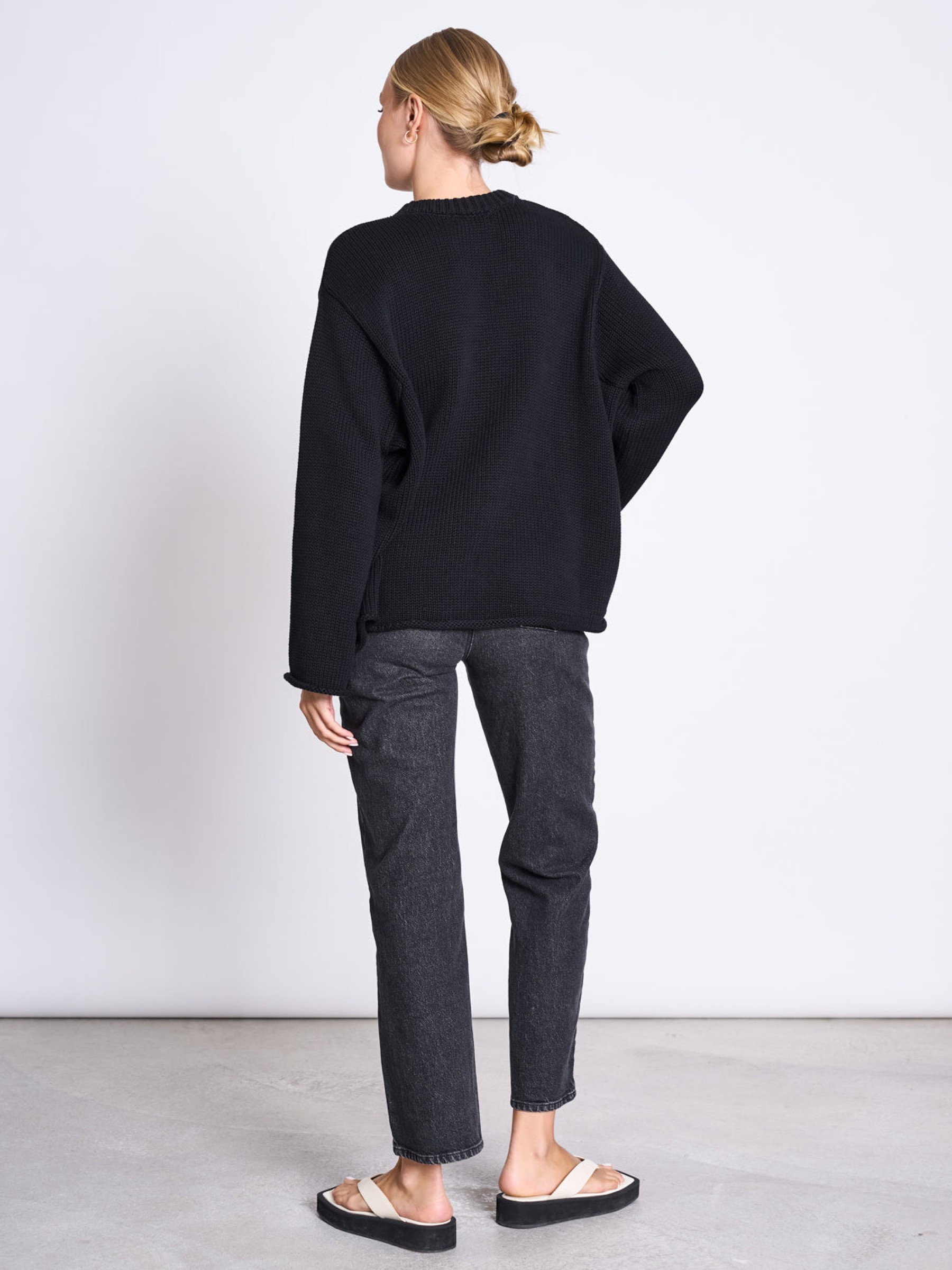 Pullover Heavy Knit Jumper Sona black Jan 'n June