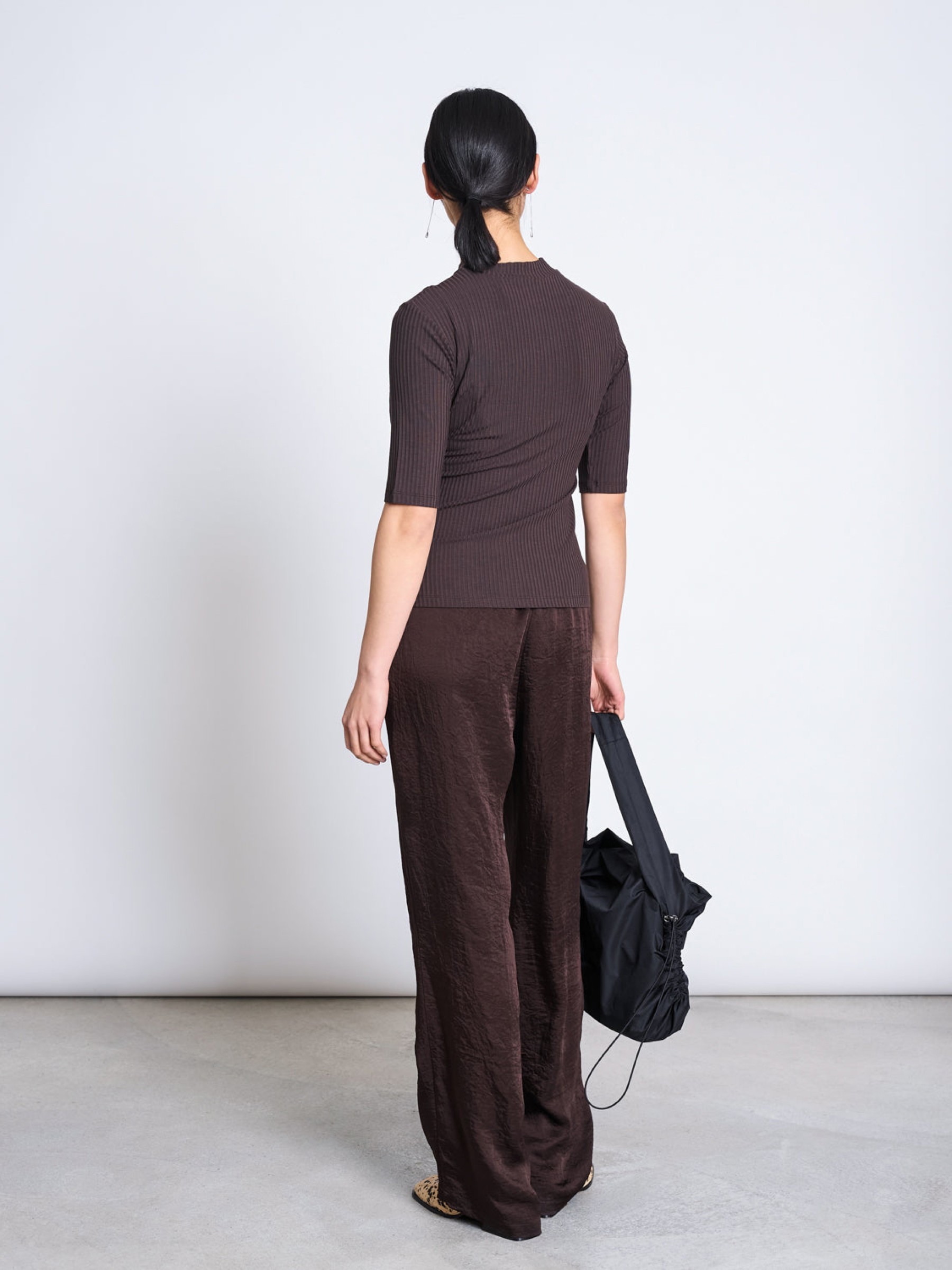 T-Shirt Nina Rib mud Jan 'n June