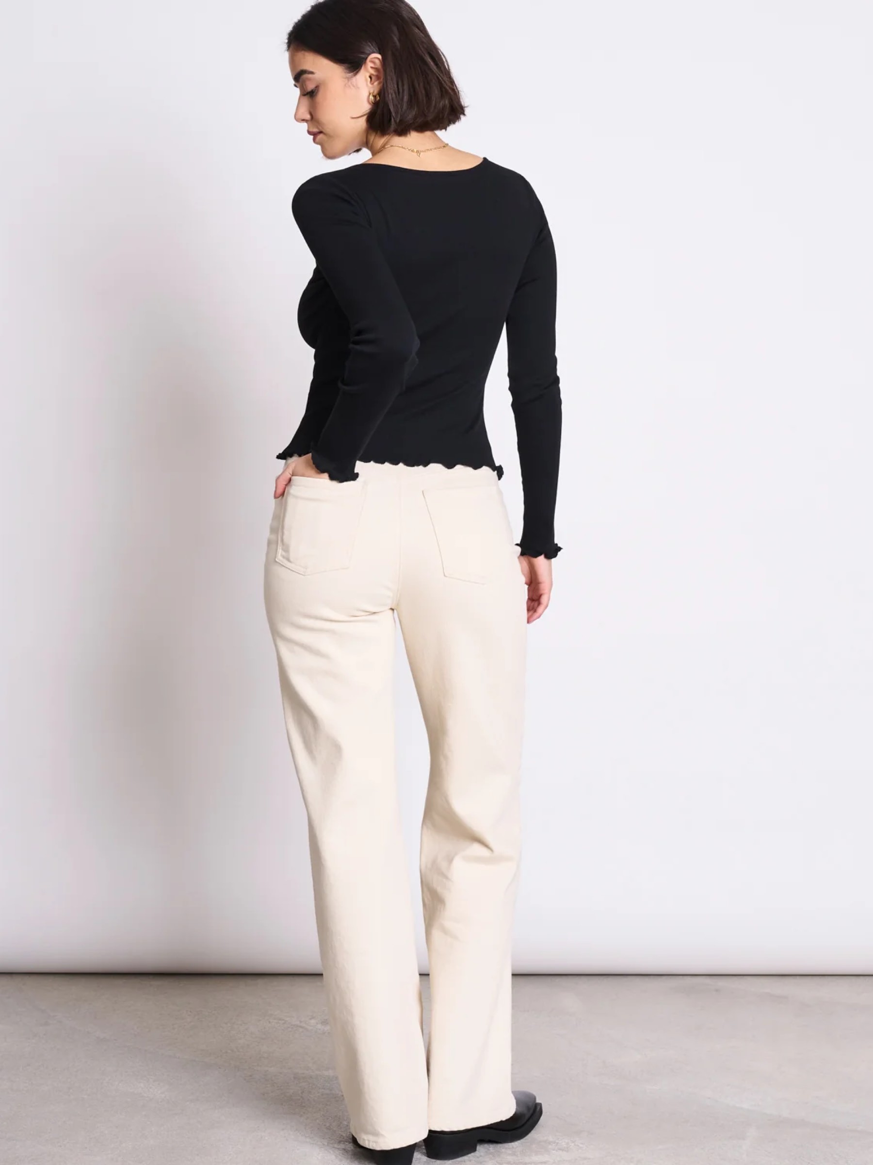 Minirib Longsleeve Aversa black Jan 'n June