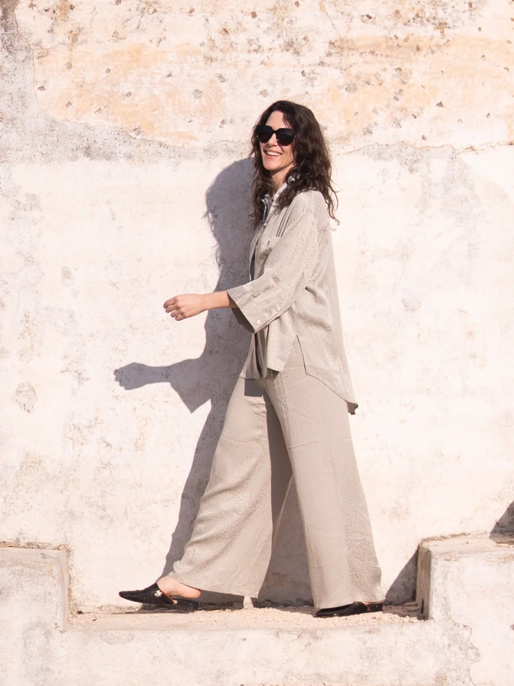 Hose Milan Trousers jade leopard Komana