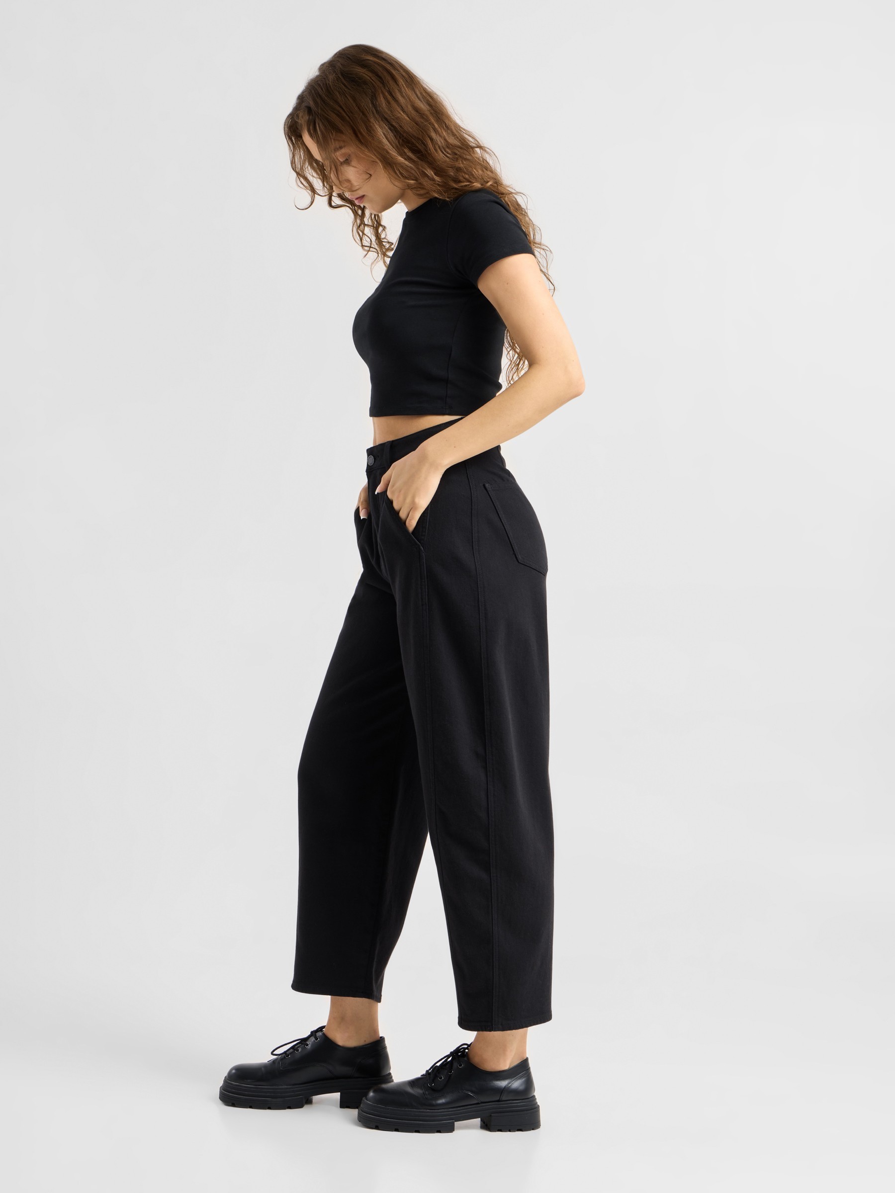 Jeanshose Moondust Barrel Leg stay black Dawn Denim