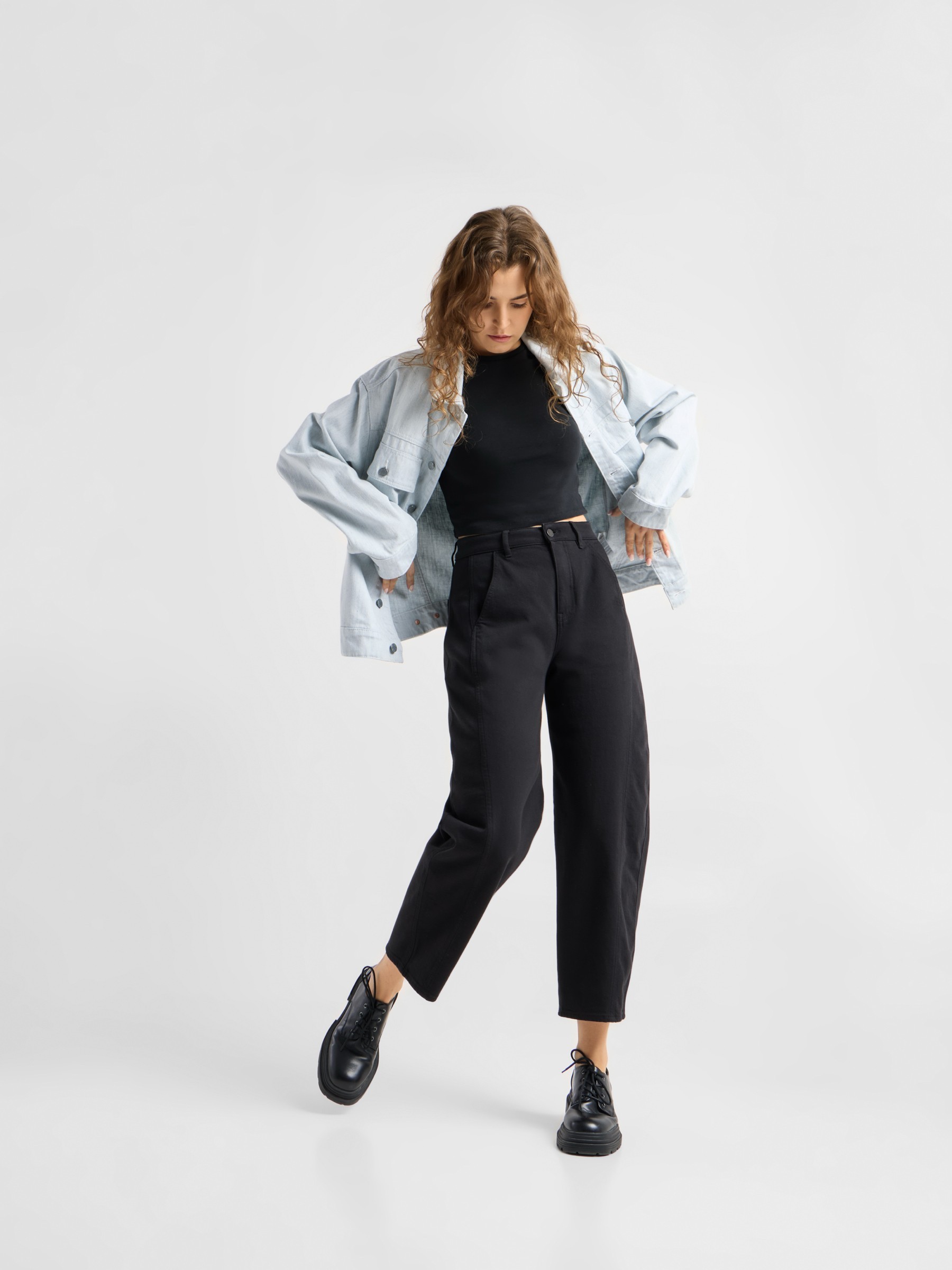 Jeanshose Moondust Barrel Leg stay black Dawn Denim