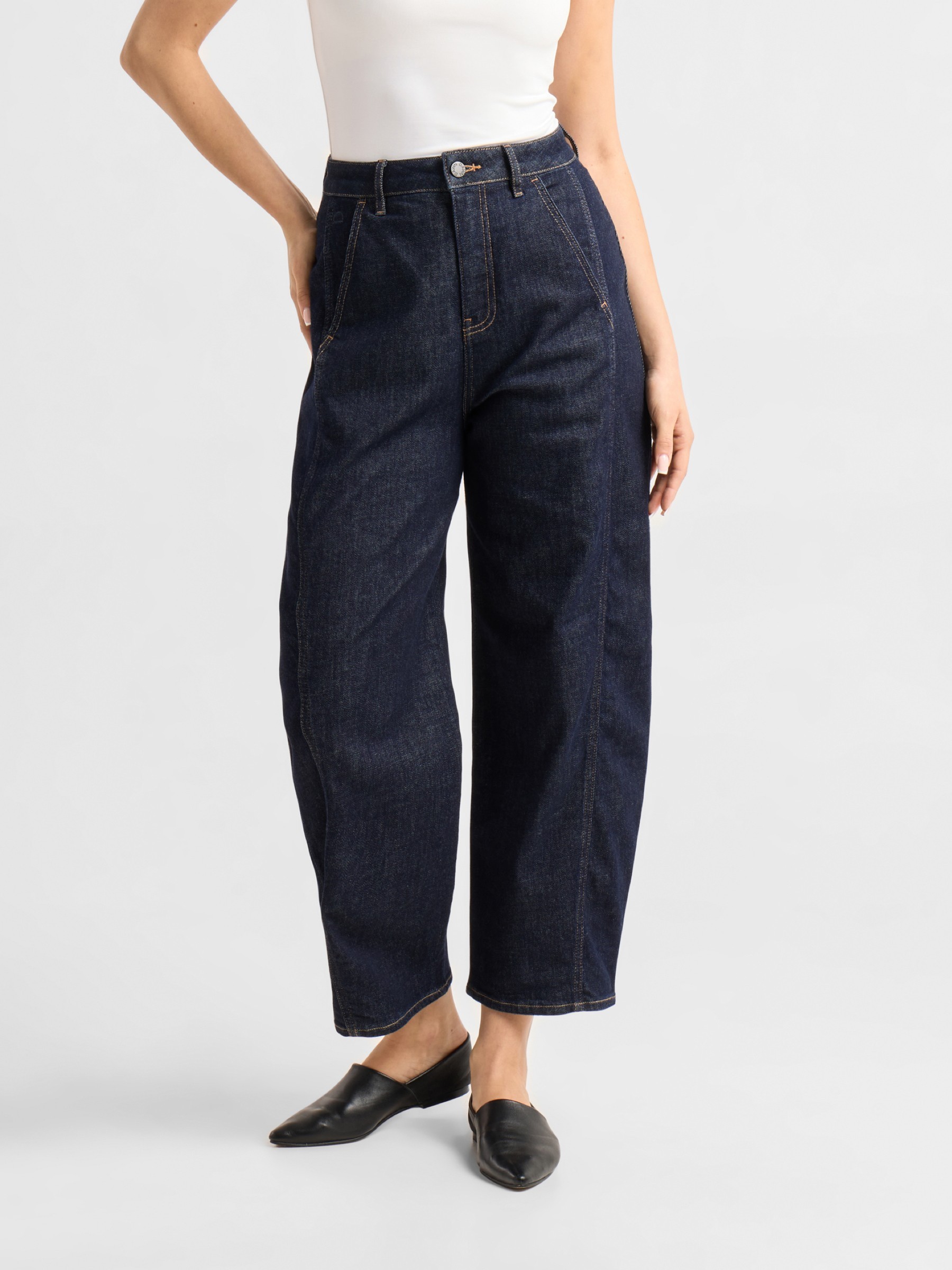 Jeanshose Moondust Barrel Leg raw blue Dawn Denim