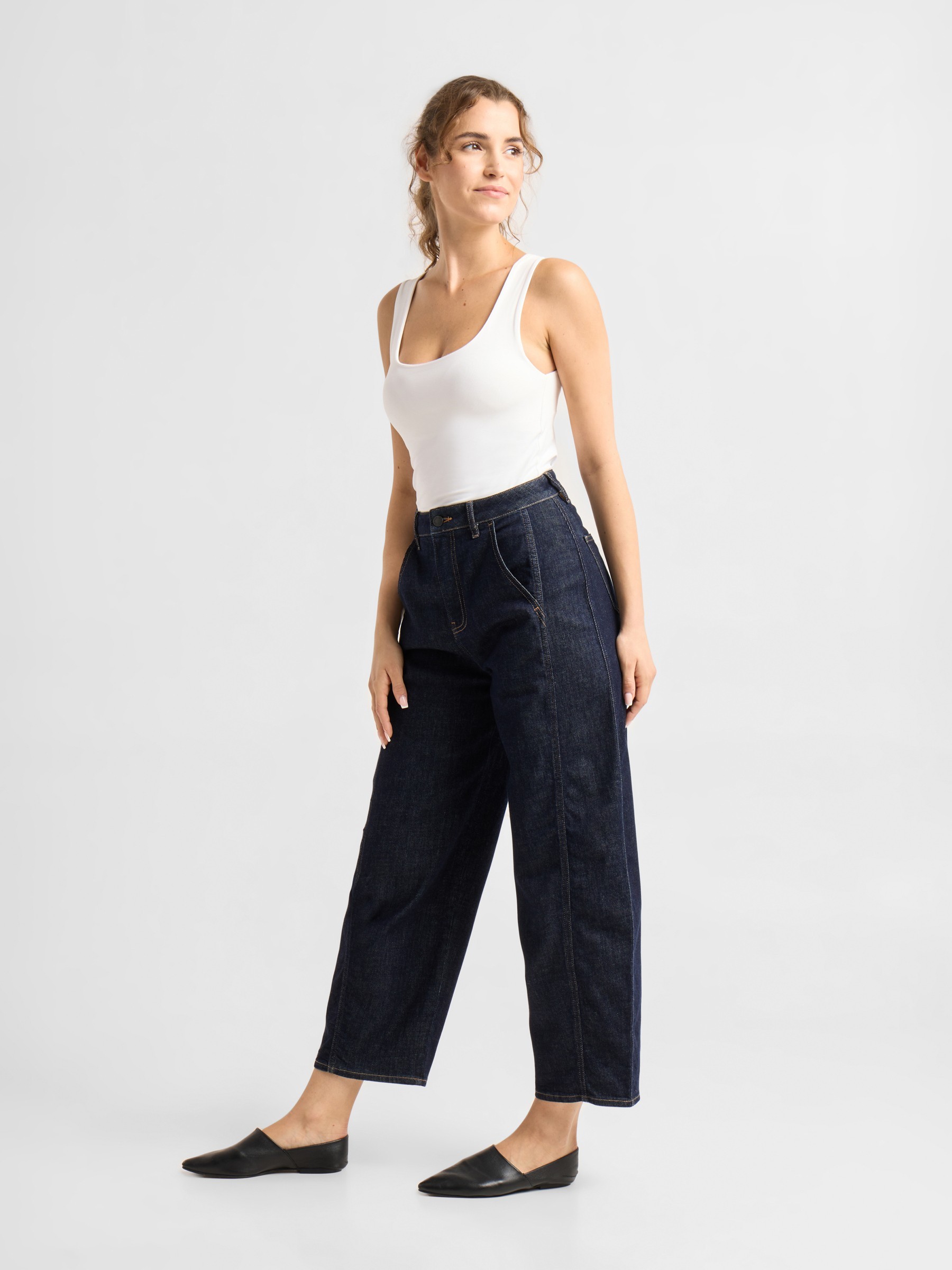 Jeanshose Moondust Barrel Leg raw blue Dawn Denim