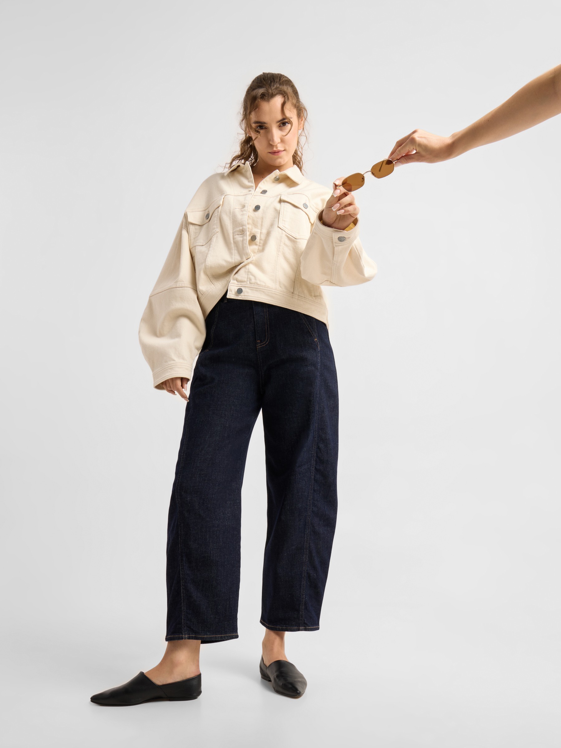 Jeanshose Moondust Barrel Leg raw blue Dawn Denim