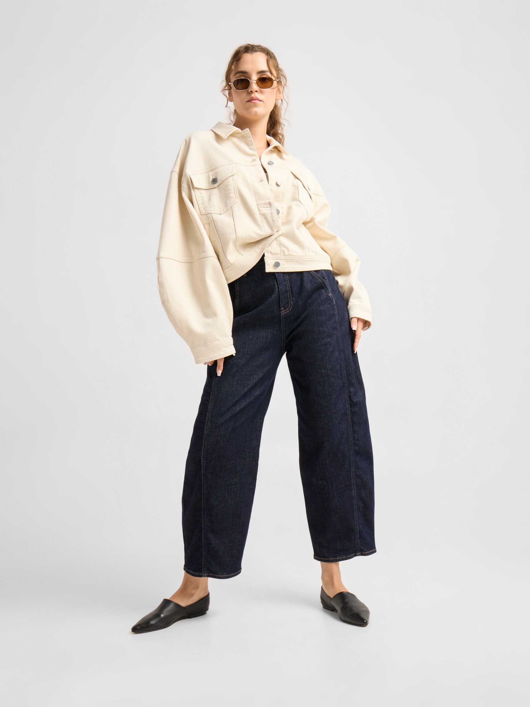 Jeanshose Moondust Barrel Leg raw blue Dawn Denim