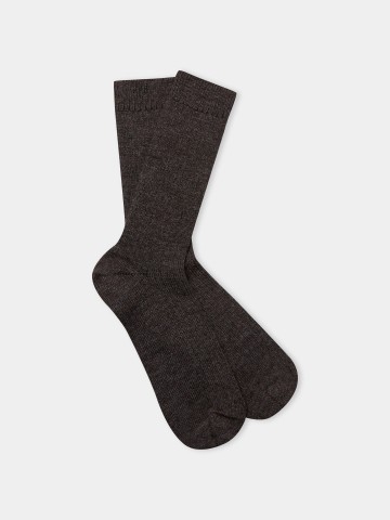 Socken Alpaca Socks undyed brown About Companions
